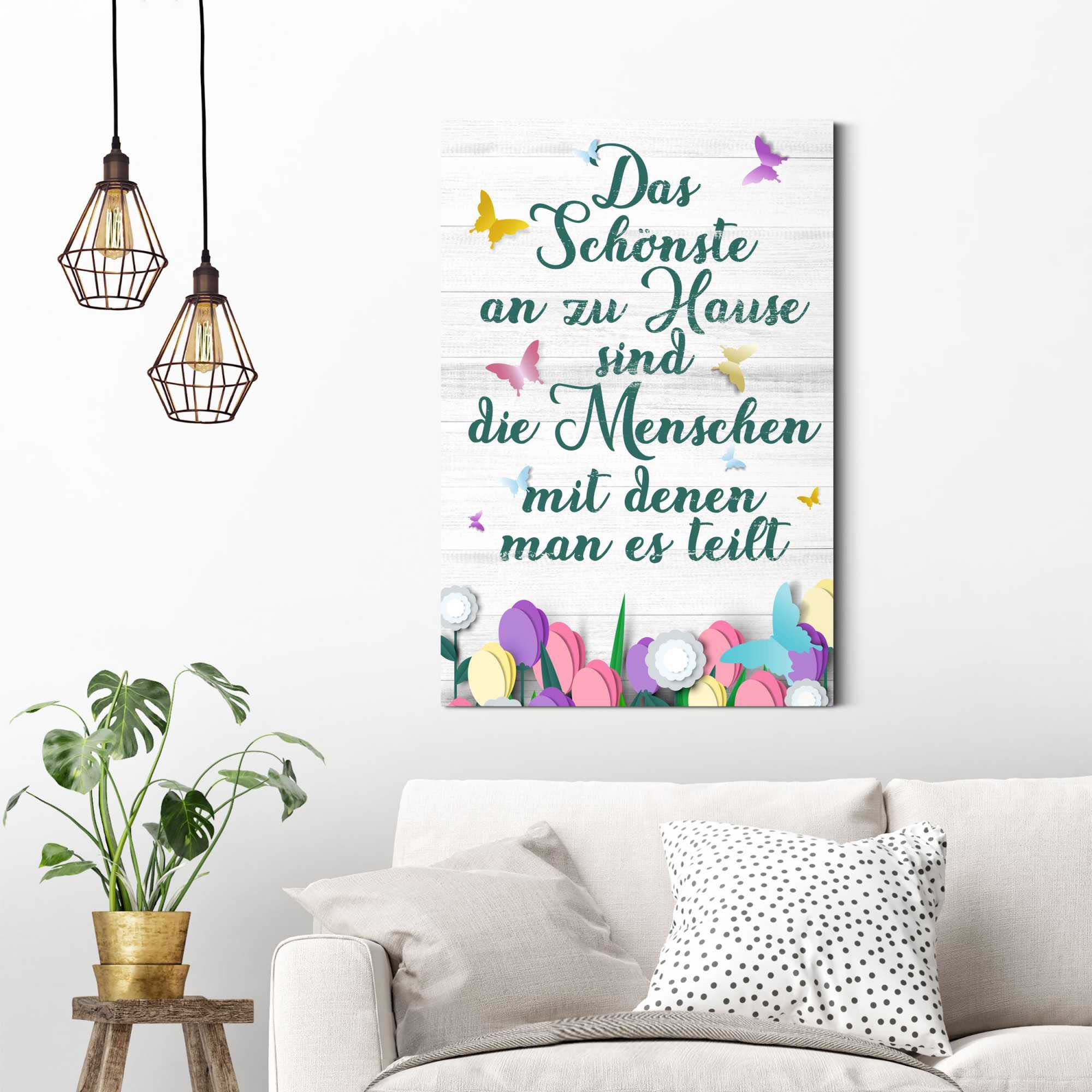 ♕ Reinders! Wandbild »Wandbild Zu Hause Familien - Lebensfreude - Weisheit«,  Schriftzug, (1 St.) versandkostenfrei auf
