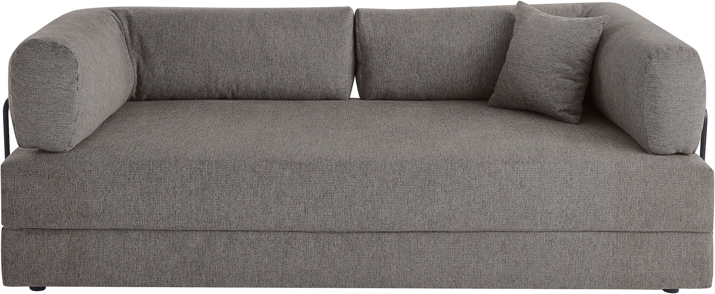 homsy by Ana Johnson Canapé-lit »Folda Dauerschläfer, B: 206 cm, Liegefl. 181x198 cm« avec fonction lit/sommeil, incl. 1 coussin décoratif, ressorts ensachés