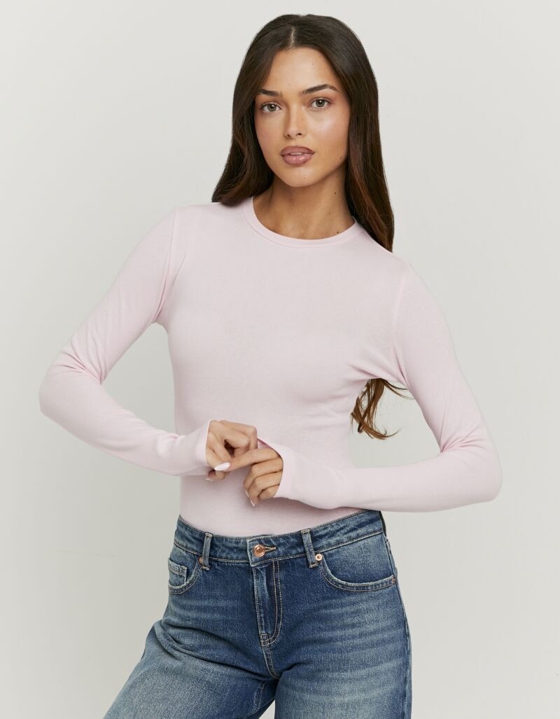 Tally Weijl Langarmbody »SBOCOCOSYM« Baumwollmischung, figurbetont