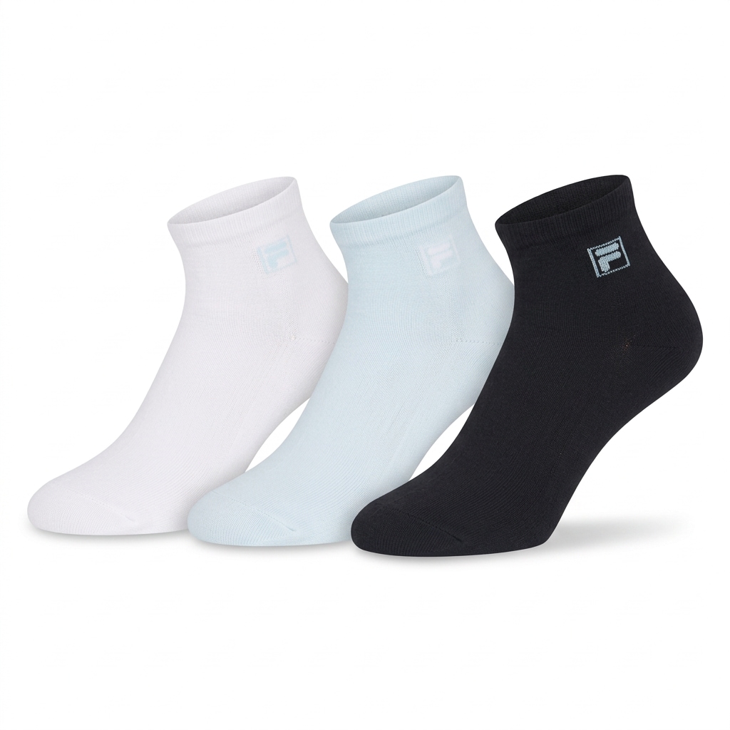 Fila Kurzsocken »UNISEX QUARTER PLAIN SOCKS« 3 Paar,  mit eingestrickem Logo