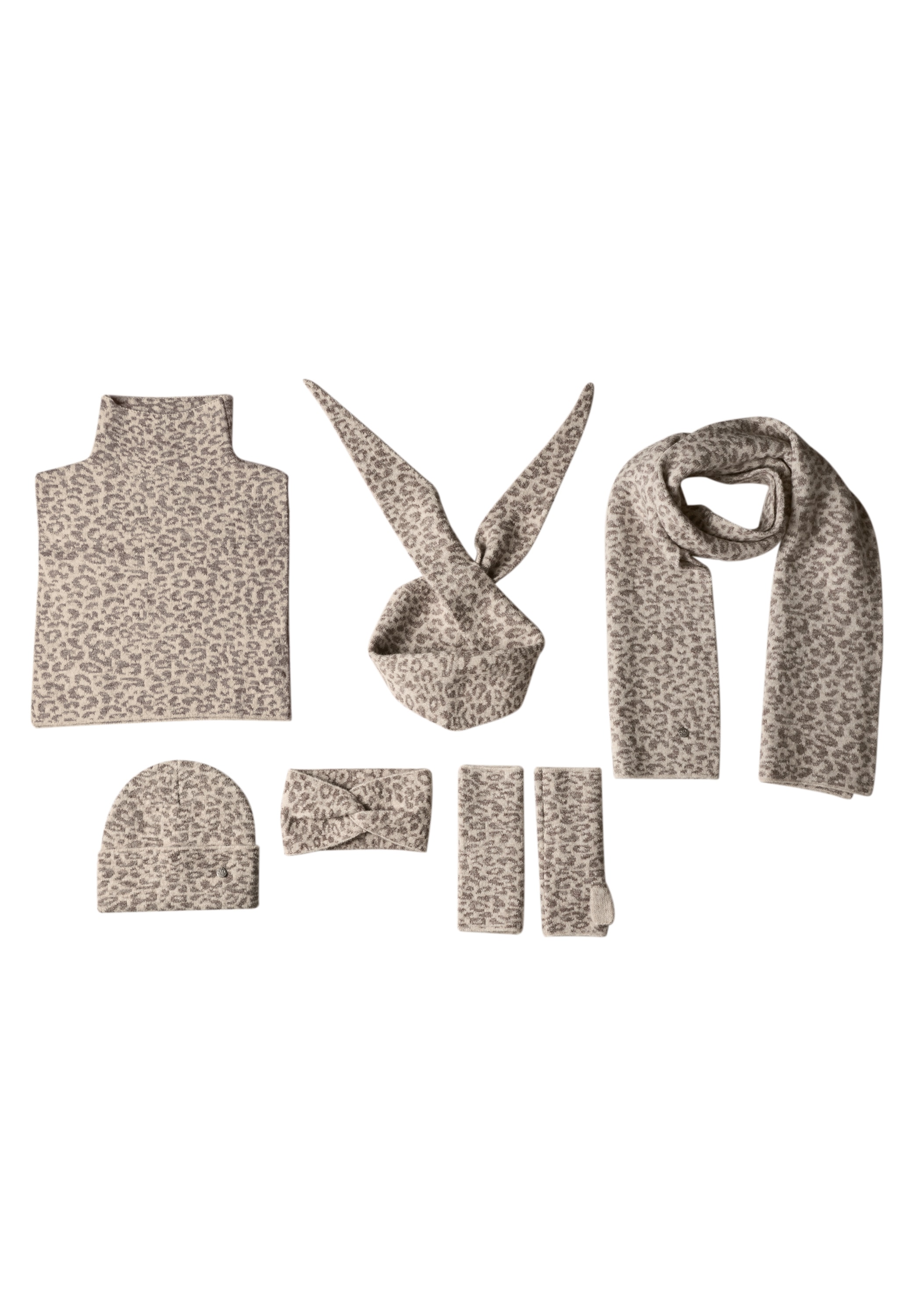 Image of STREET ONE Dreieckstuch Jacquard Dreiecksschal mit Leo-Muster