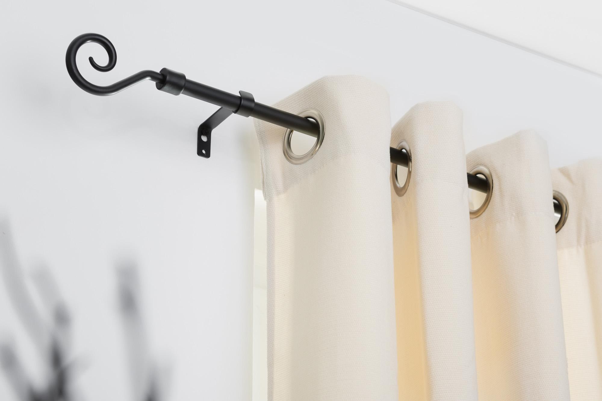 LICHTBLICK ORIGINAL Gardinenstange »Kringel«, 1 läufig-läufig, Fixmass