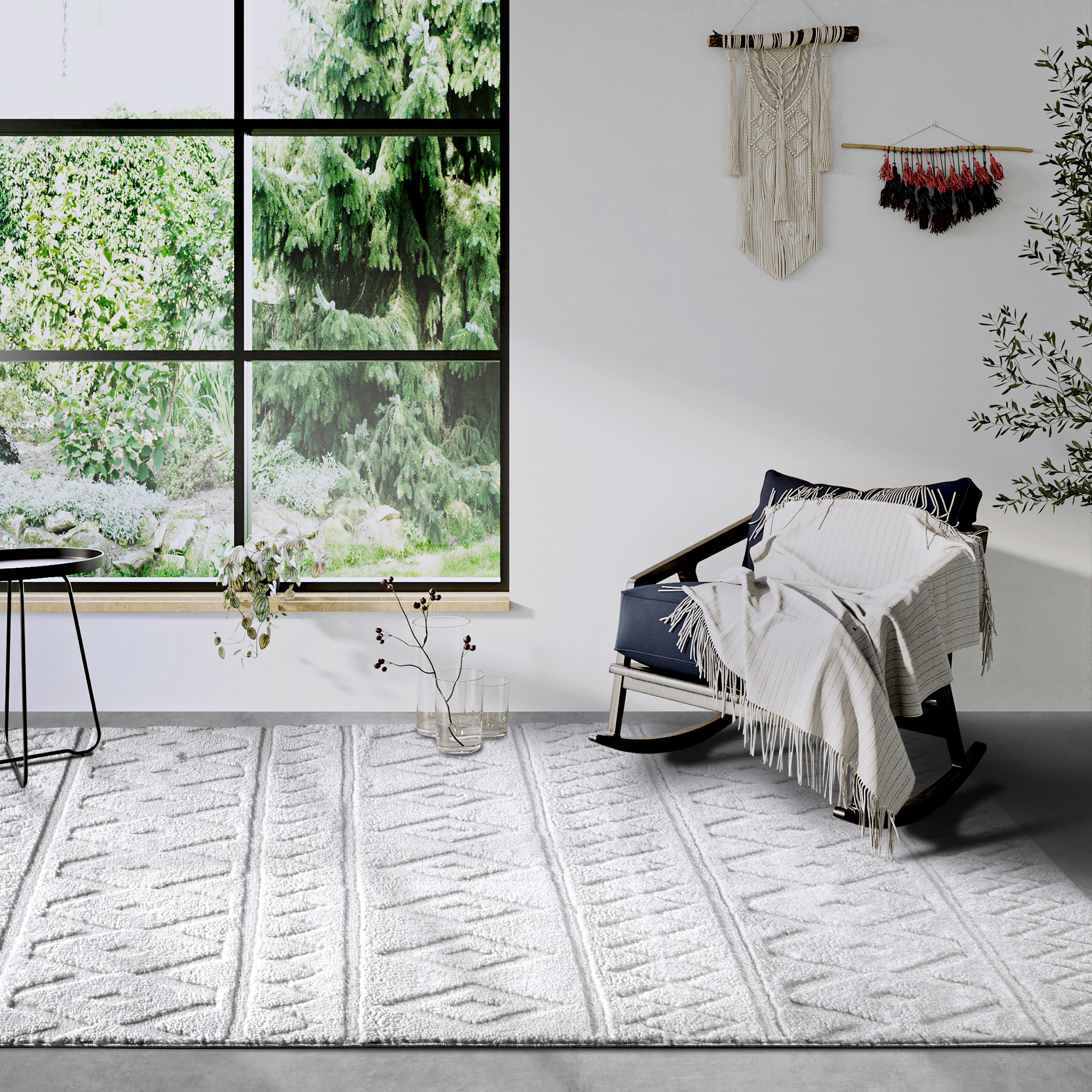 ELLE DECORATION Designteppich »Itinerance«, rechteckig, 18 mm Höhe, Hochflor, Shaggy, Läufer, weich, Langflor, modern, Hoch Tief Effekt