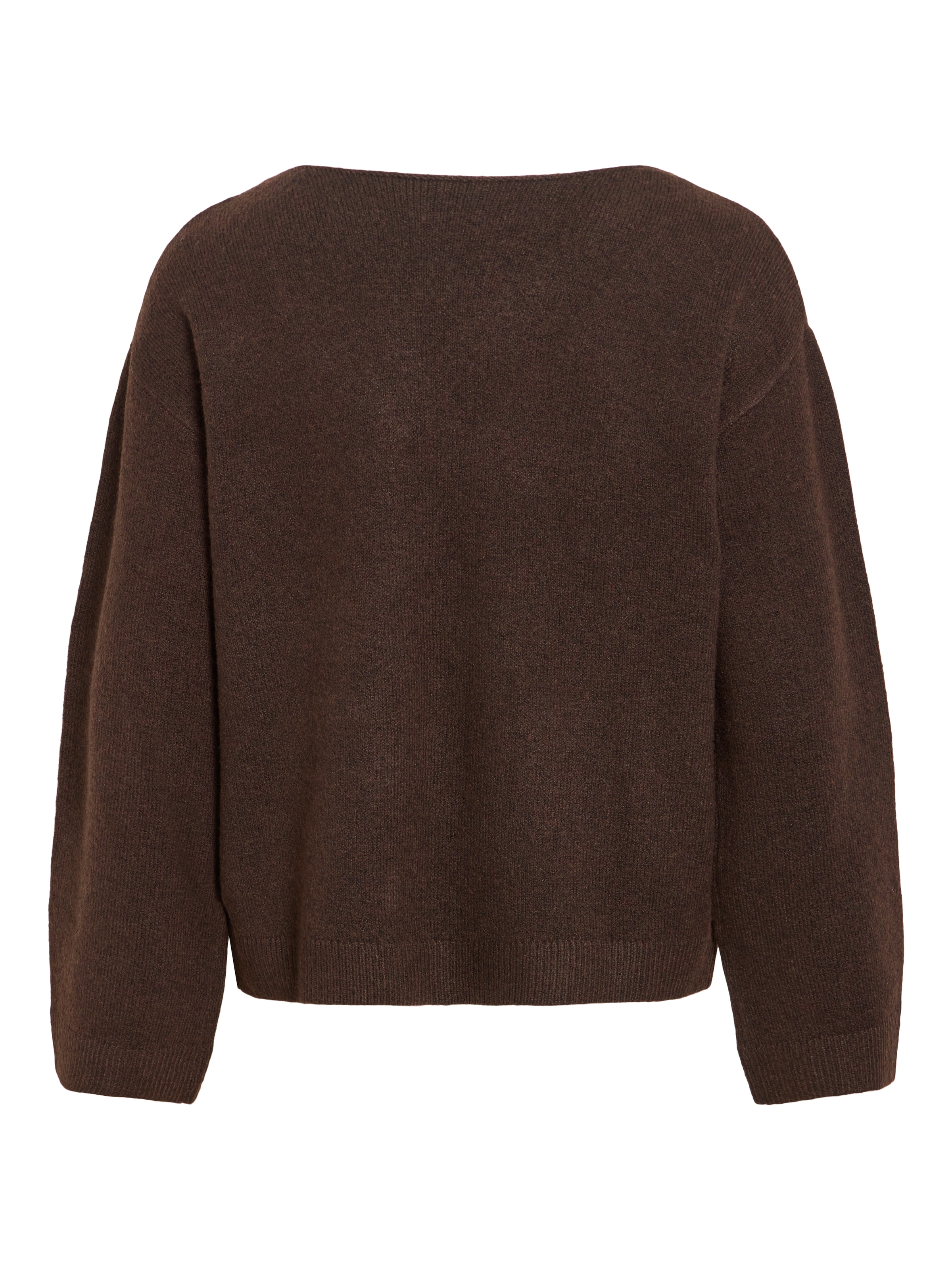 Vila Pull col V »VILIGA L/S V-NECK REV LACE KNIT TOP-NOOS« Mélange de matériaux, détail en dentelle, coupe régulière