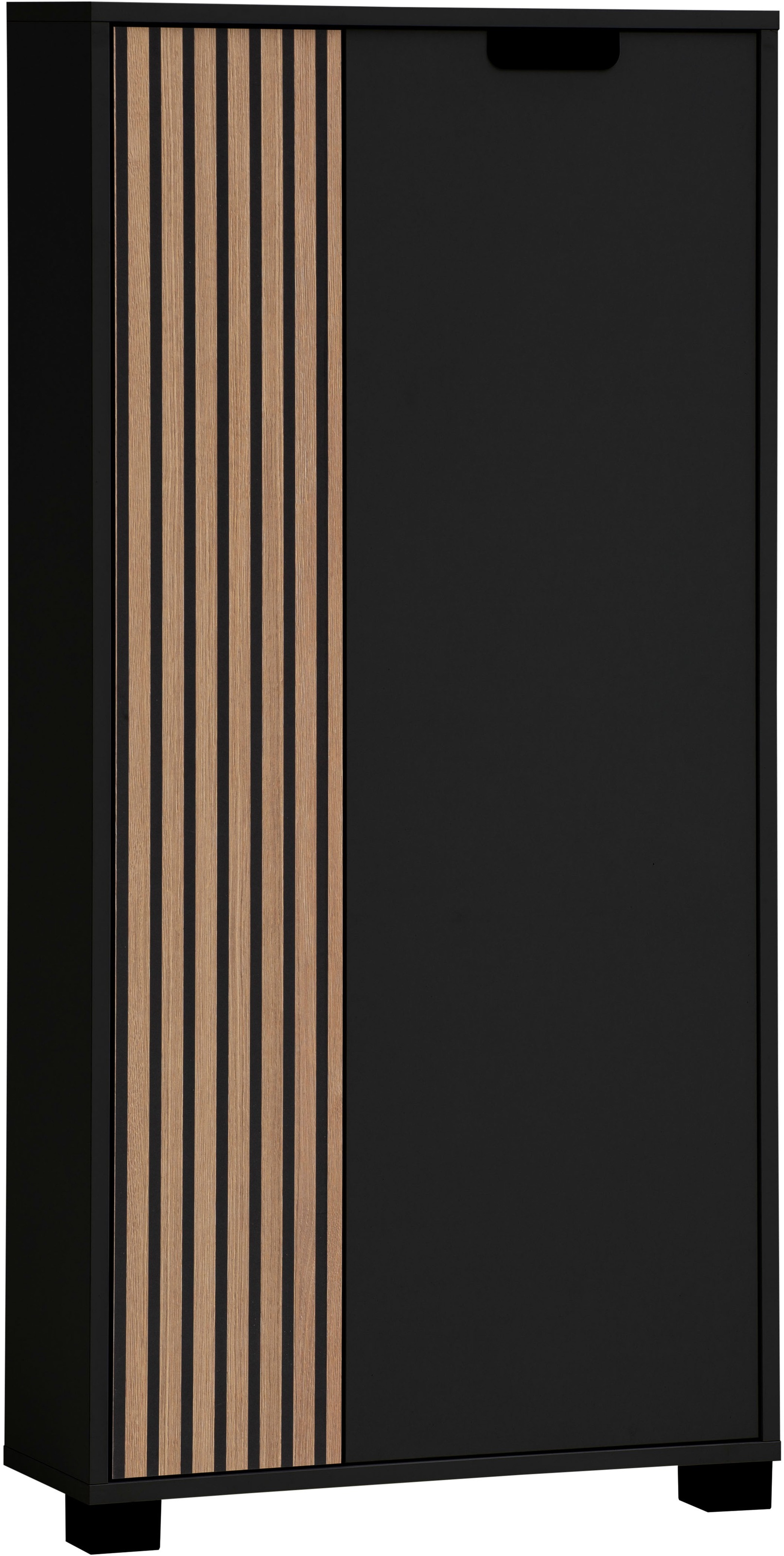 Image of Schildmeyer Unterschrank "Ryker Unterschrank, Breite 59 cm" 1 Stk. tlg. Tür links in Akustik-Optik - Breite: 19,5 cm, rechts: 36,1 cm
