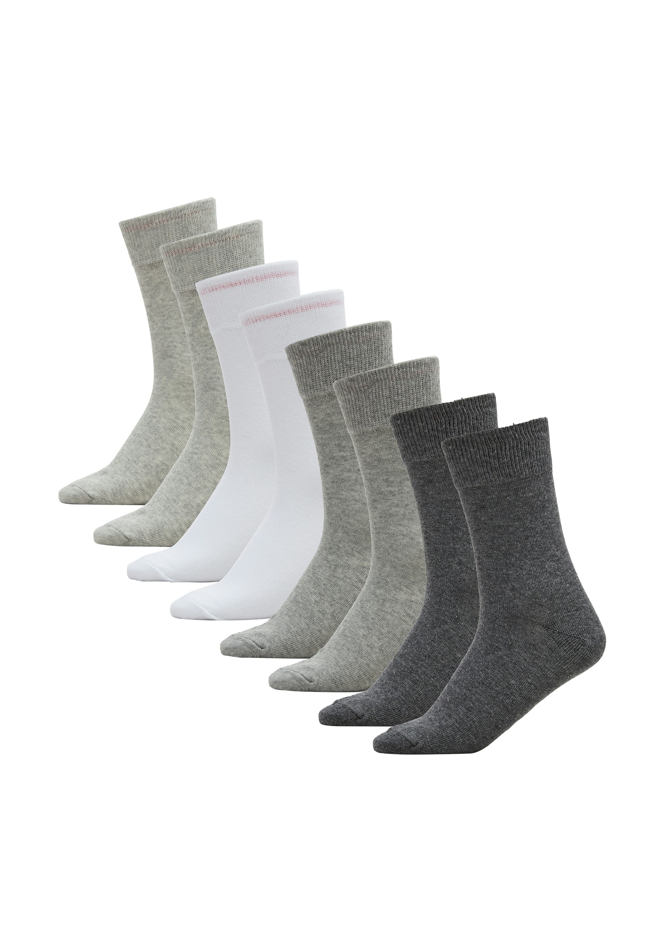 s.Oliver Socken »essentials« 8 Paar, 8 Paar tlg. mit weichem Bund