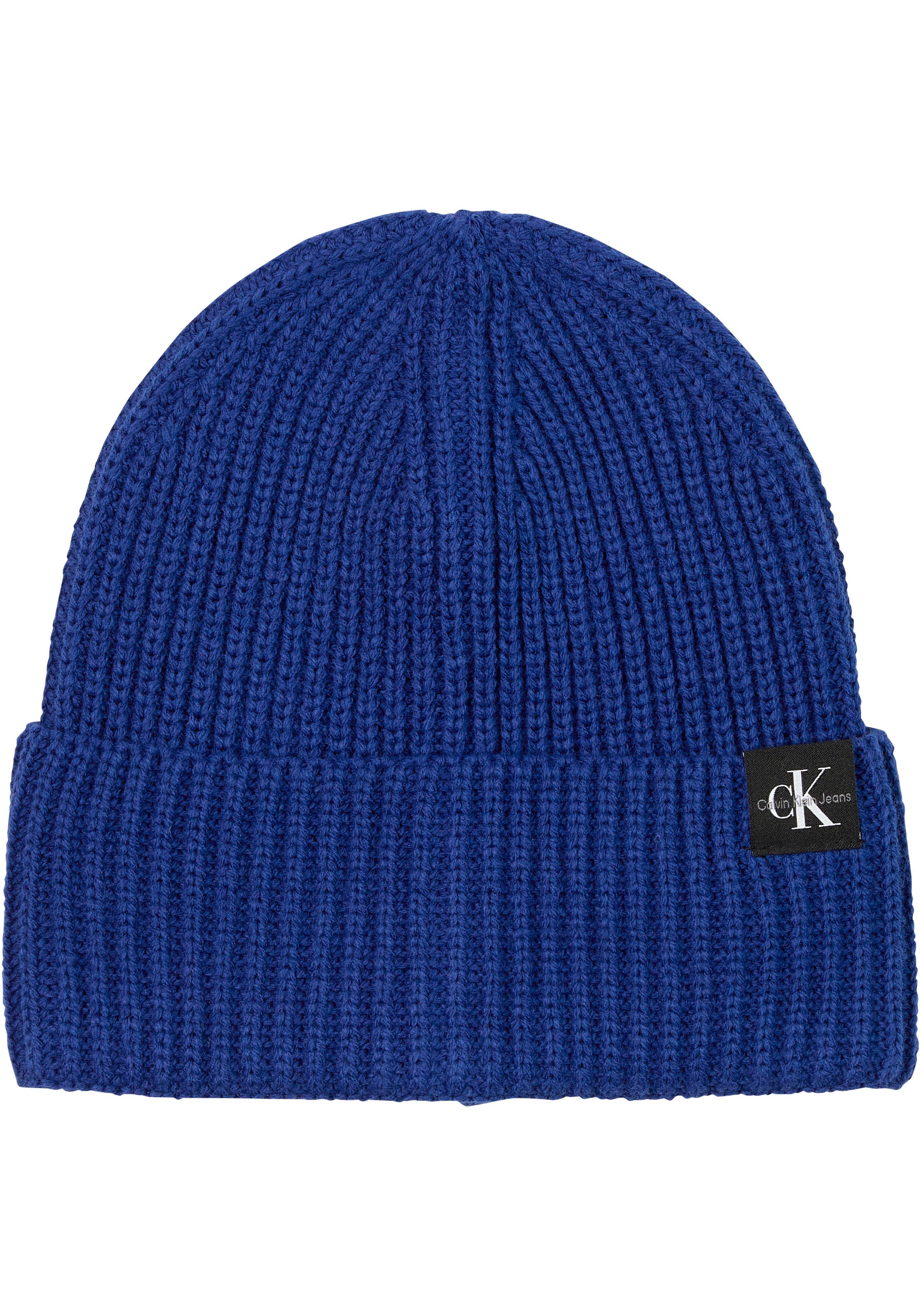 Calvin Klein Jeans Beanie »Monogram Rib Beanie«, mit Logopatch