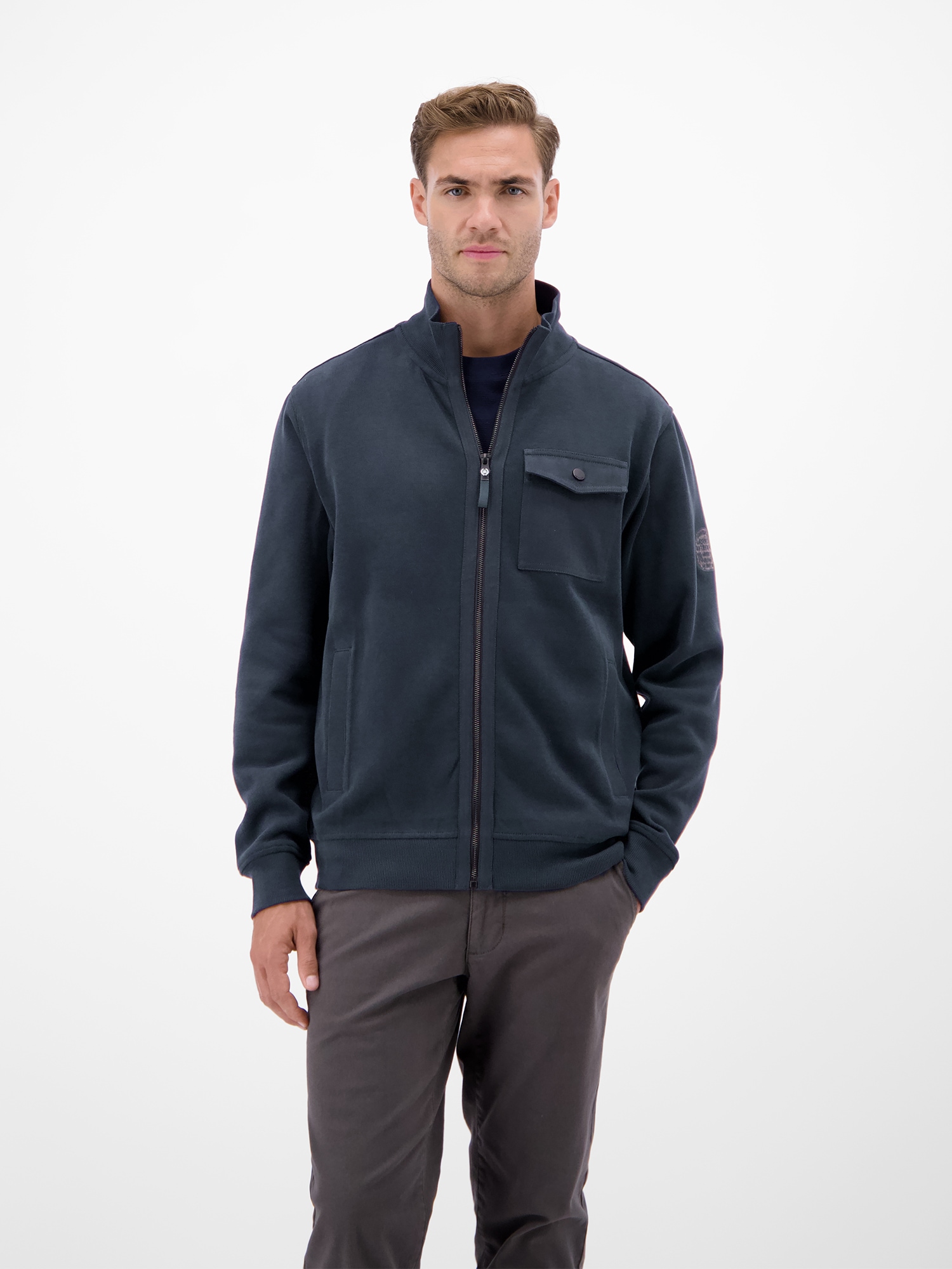 Image of LERROS Sweatjacke "Sweatjacke für Herren, modisch-sportiv"