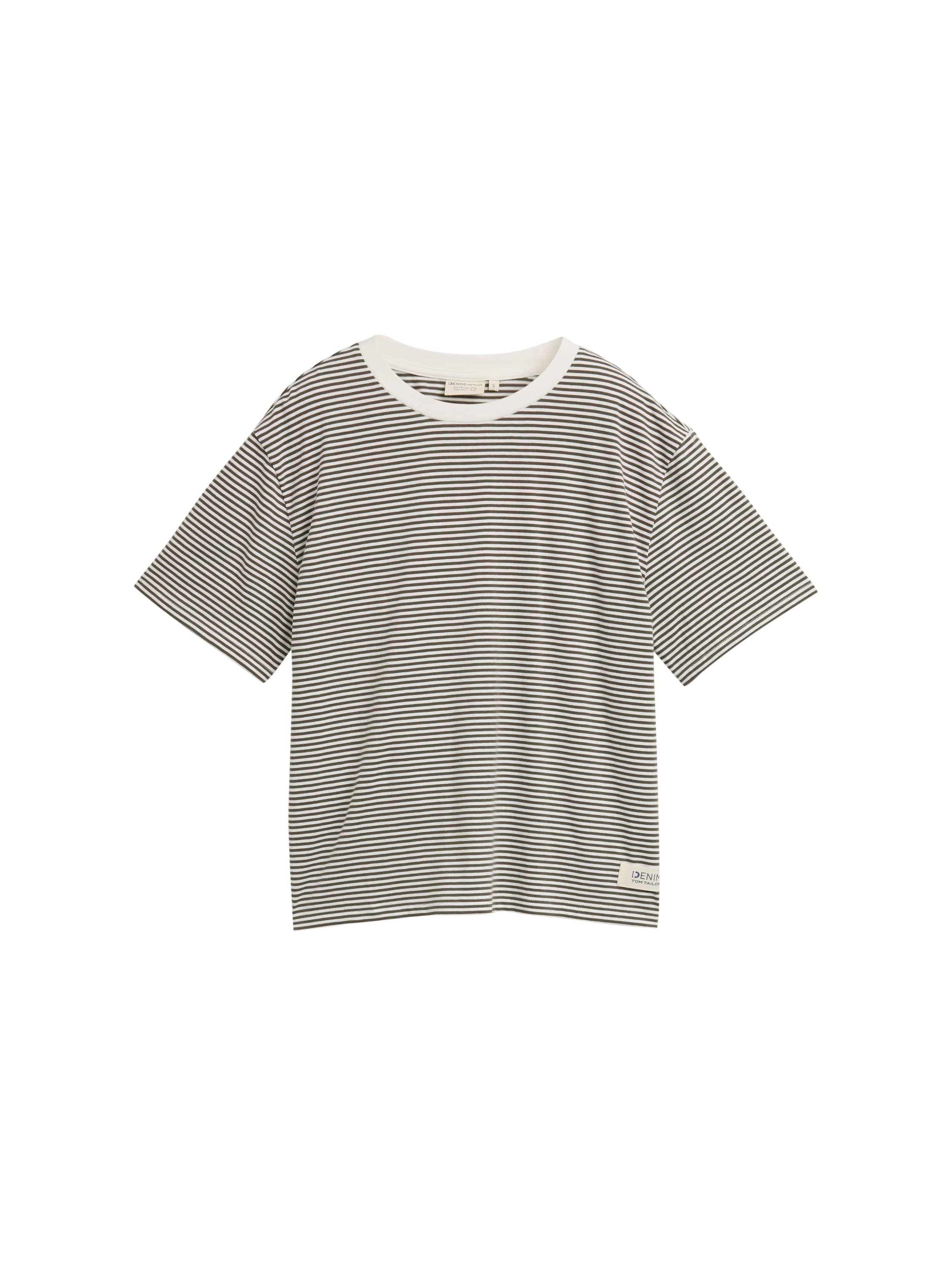 TOM TAILOR Denim T-Shirt, mit Streifen Muster