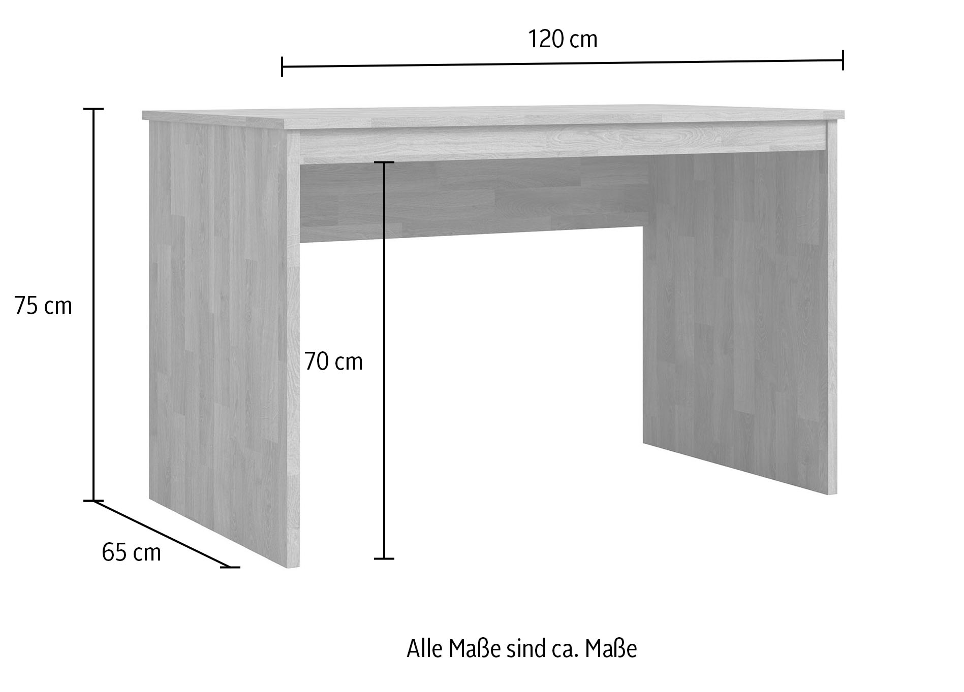 Home affaire Büromöbel-Set »Logo« Set besteht aus Schreibtisch,Rollcointainer,Wandregal, 3 Stk. tlg. passt in verschiedene Einrichtungsstile