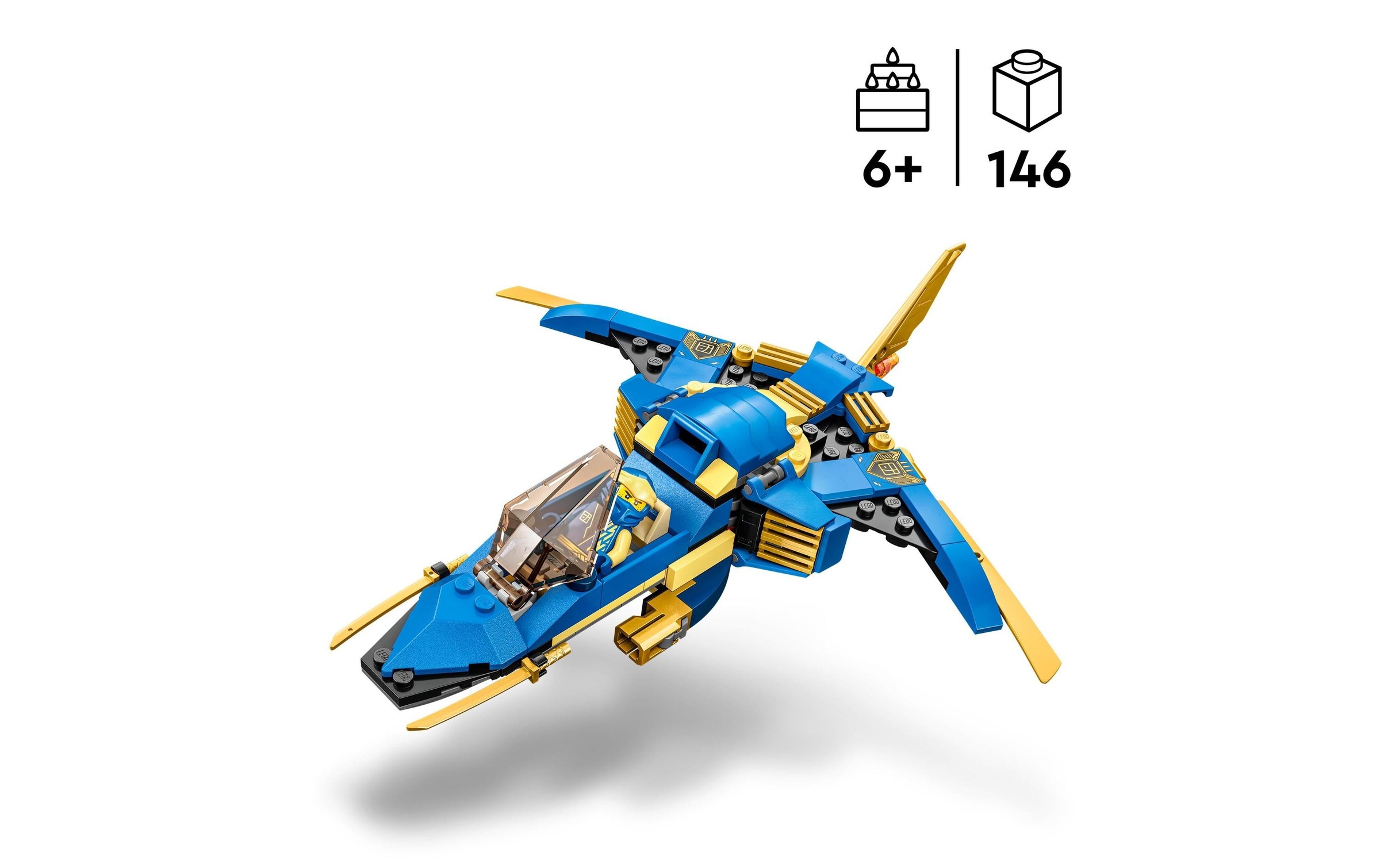 LEGO® Konstruktionsspielsteine »Jays Donner-Jet EVO«, (146 St.)