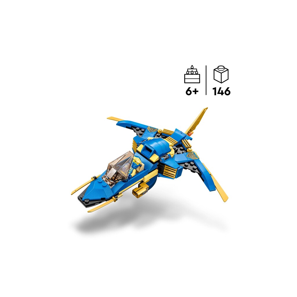 LEGO® Konstruktionsspielsteine »Jays Donner-Jet EVO«, (146 St.)