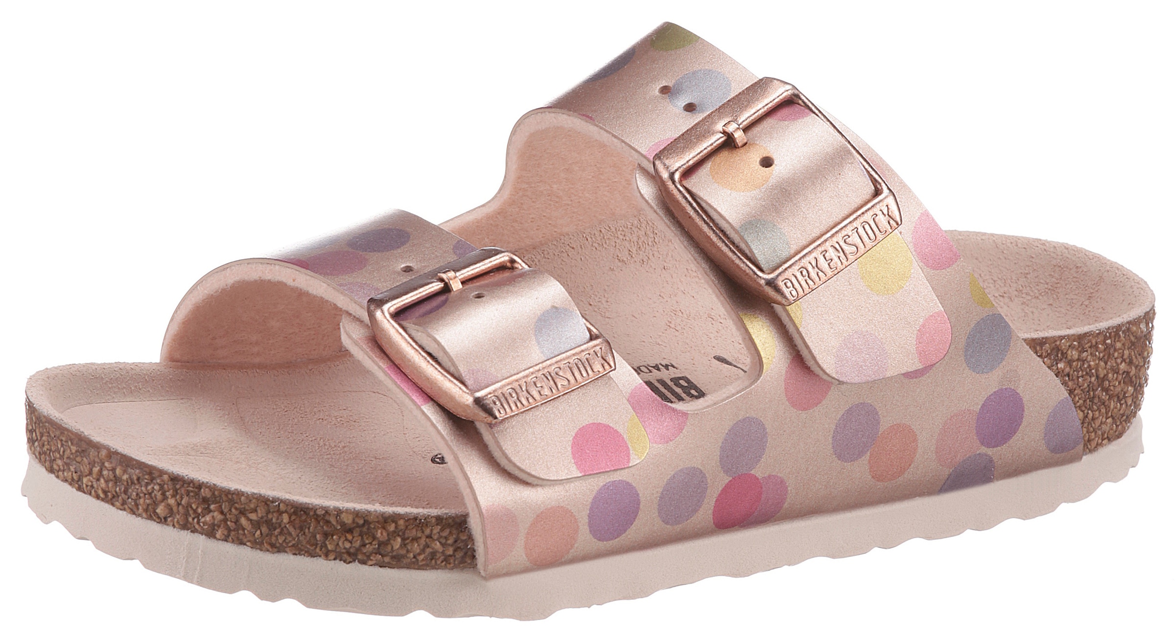 Image of Birkenstock Pantolette »Arizona kids electric metallic dots«, in angesagter Metallic-Optik bei Ackermann Versand Schweiz