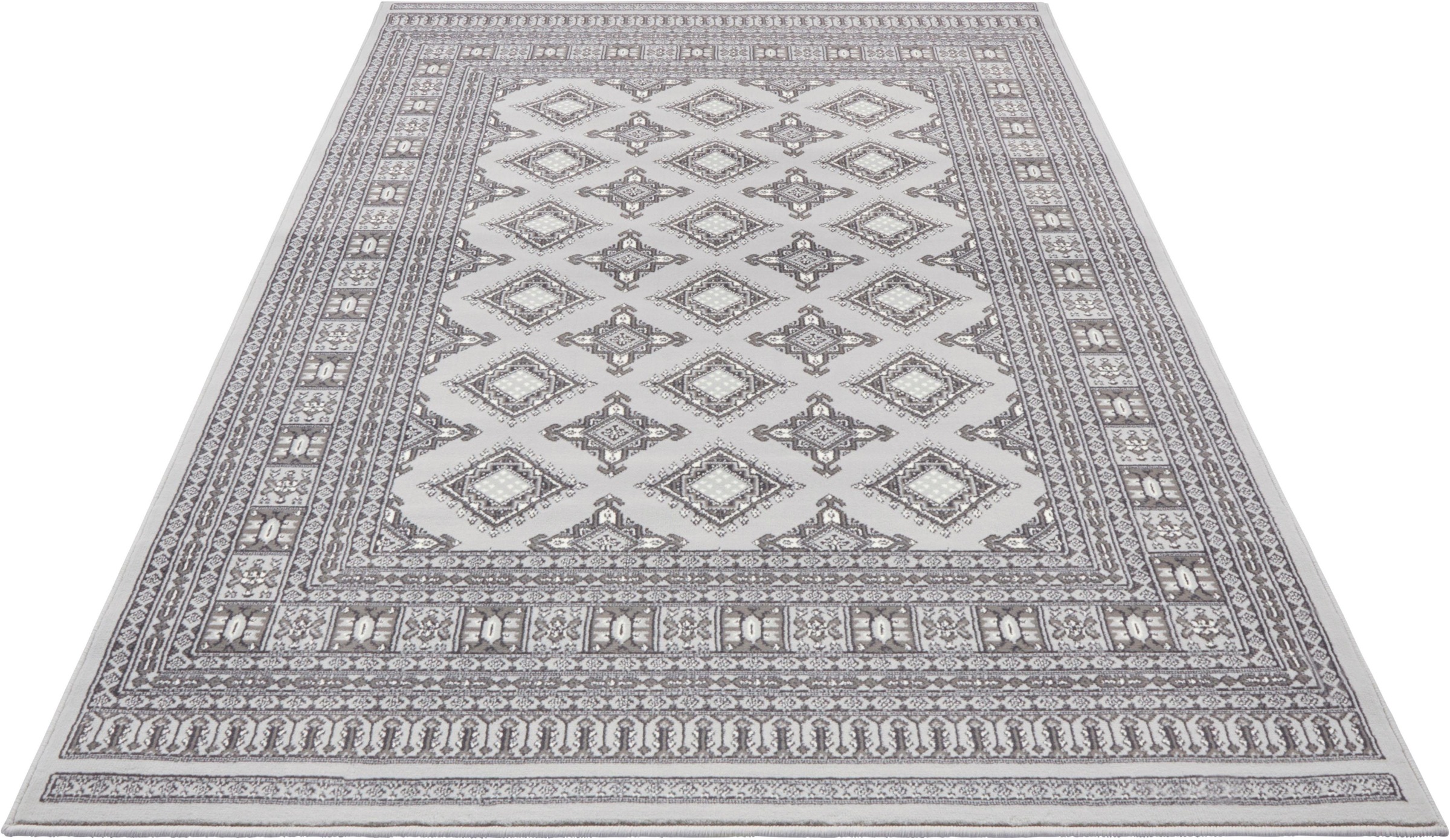 Image of NOURISTAN Teppich »Sao Buchara«, rechteckig, 9 mm Höhe, Kurzflor, Orient Optik, Vintage Design, Wohnzimmer, Schlafzimmer, Arbeitszimmer, Robust, Pflegeleicht, Gekettelt bei Ackermann Versand Schweiz