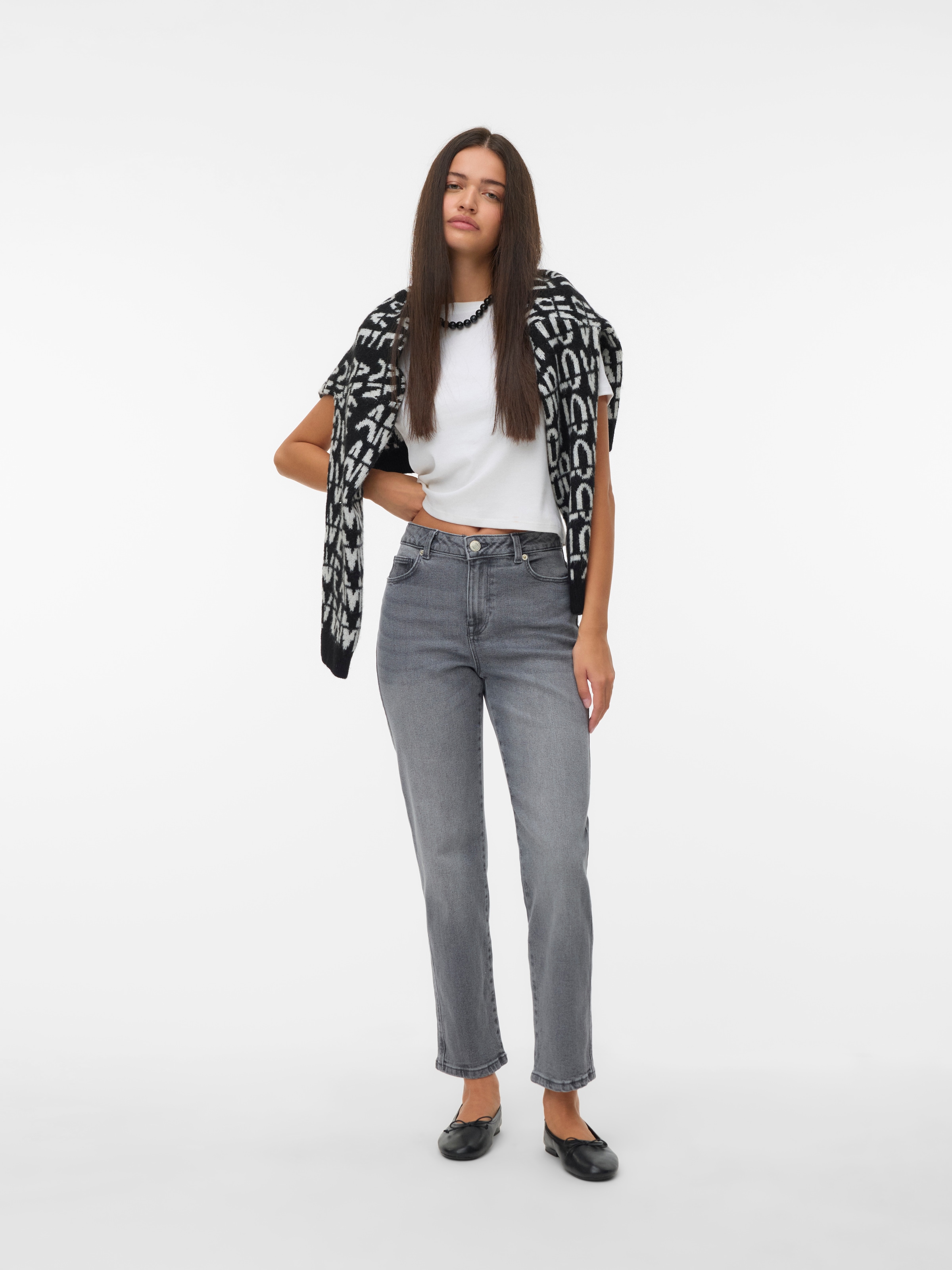 Vero Moda Straight-Jeans »VMAMARA MR SLIM STRAIGHT ANK VI2112 NOOS«