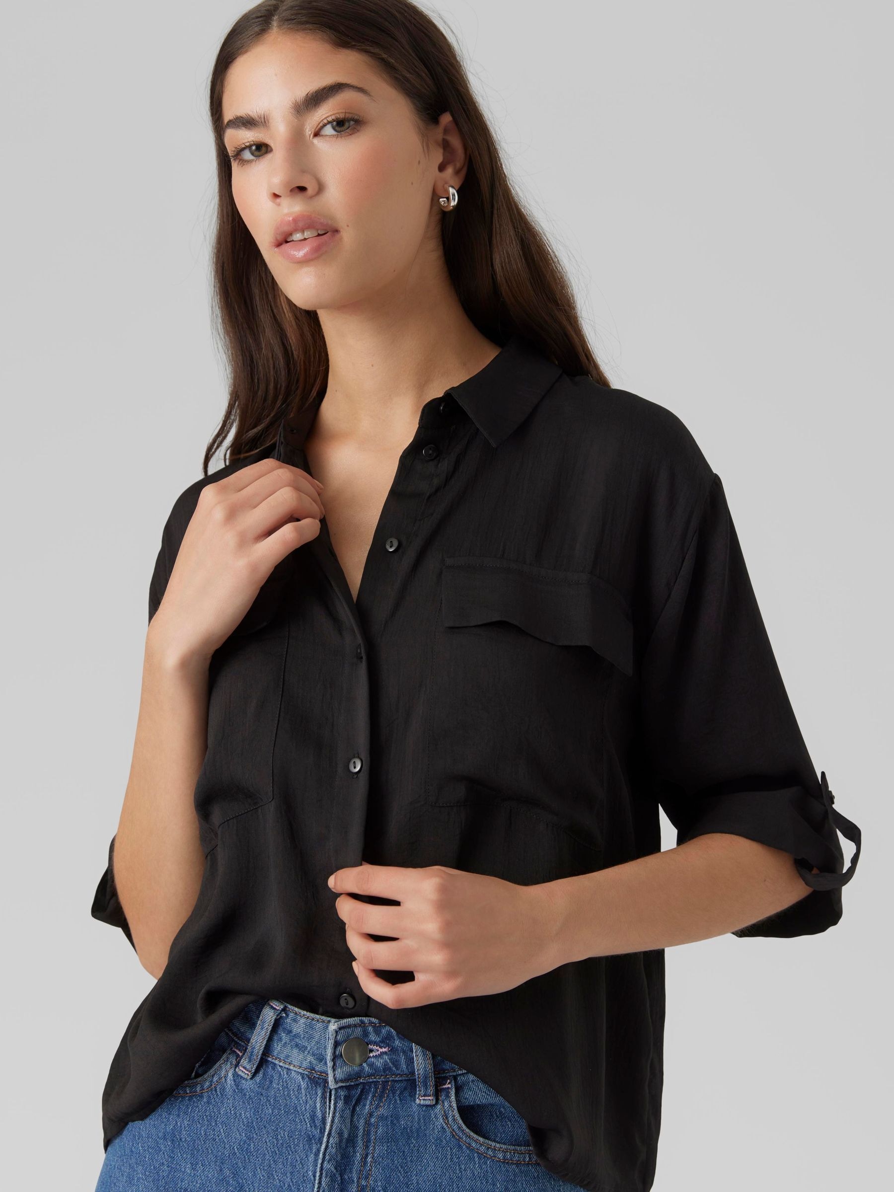 Vero Moda Kurzarmbluse »VMFABIANA 3/4 SHIRT VMA NOOS«