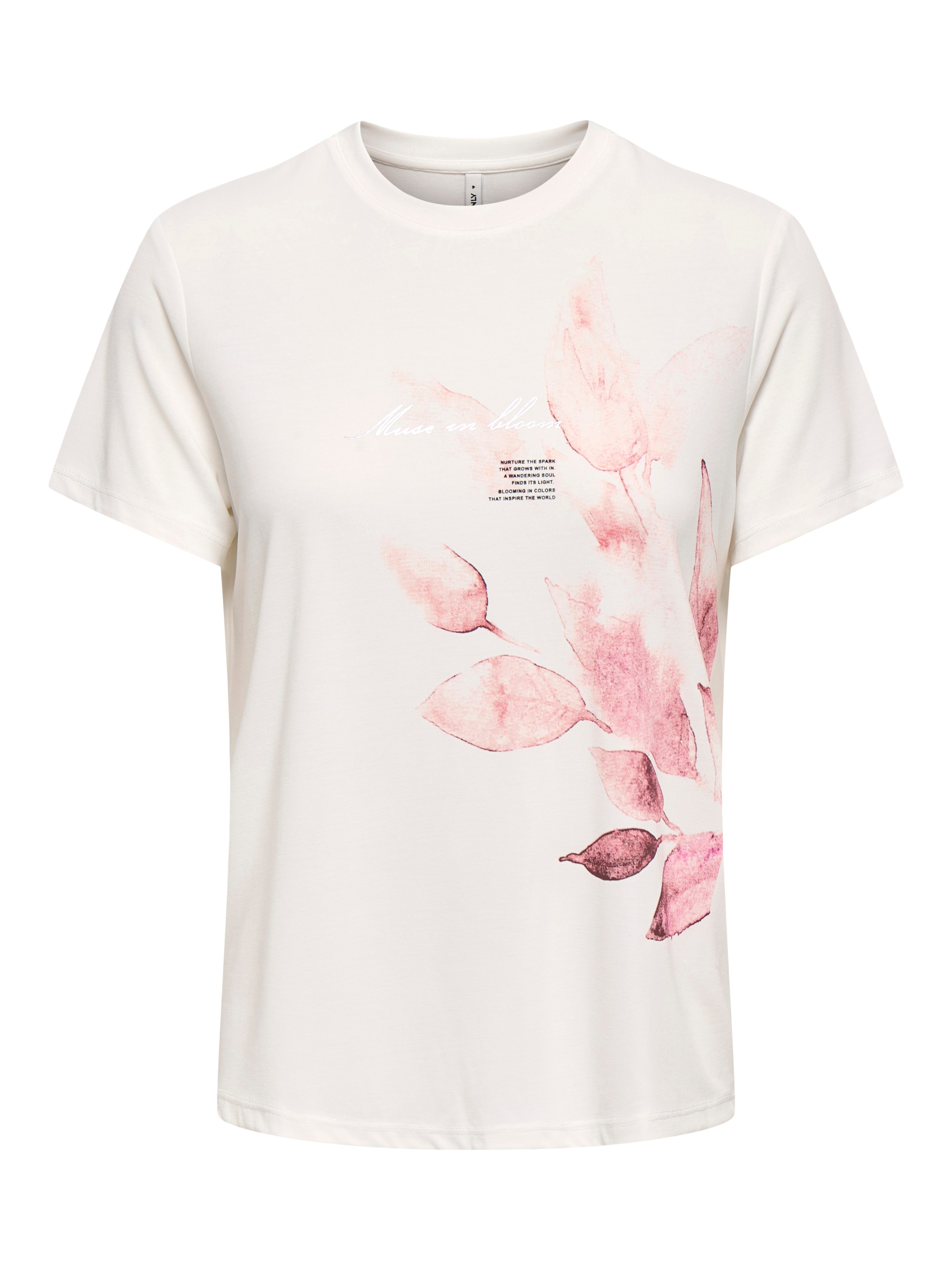 ONLY Kurzarmshirt »ONLFREE LIFE MODAL S/S ATELIER TOP JRS« Materialmix, Rundhals