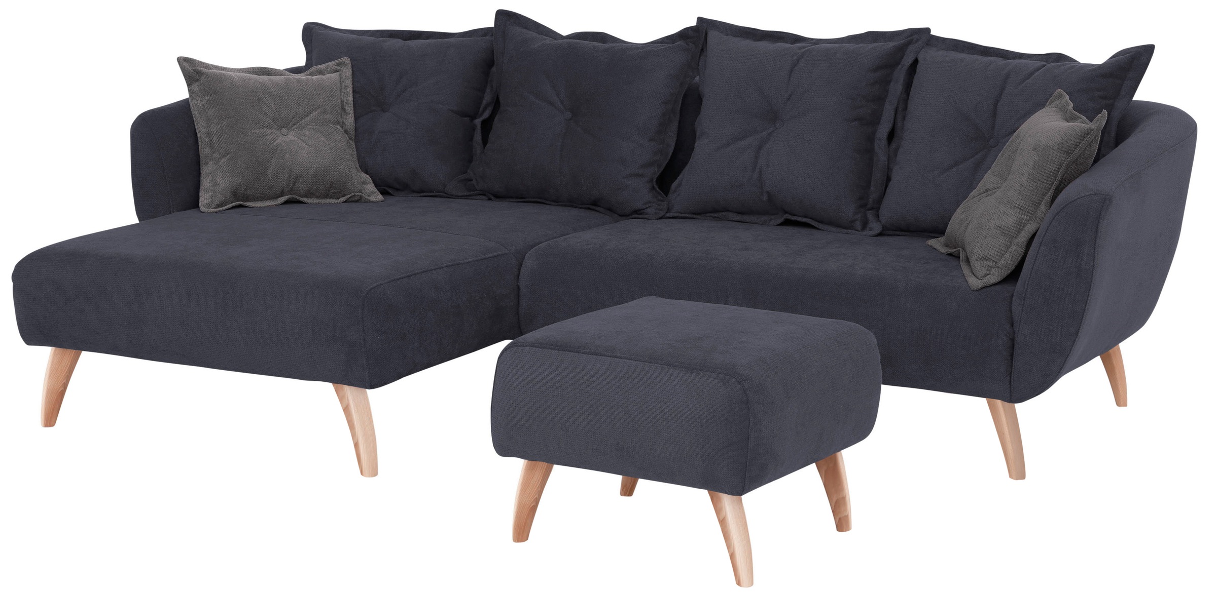 Home affaire Ecksofa »Baggio L-Form«, Zierkissen inklusive