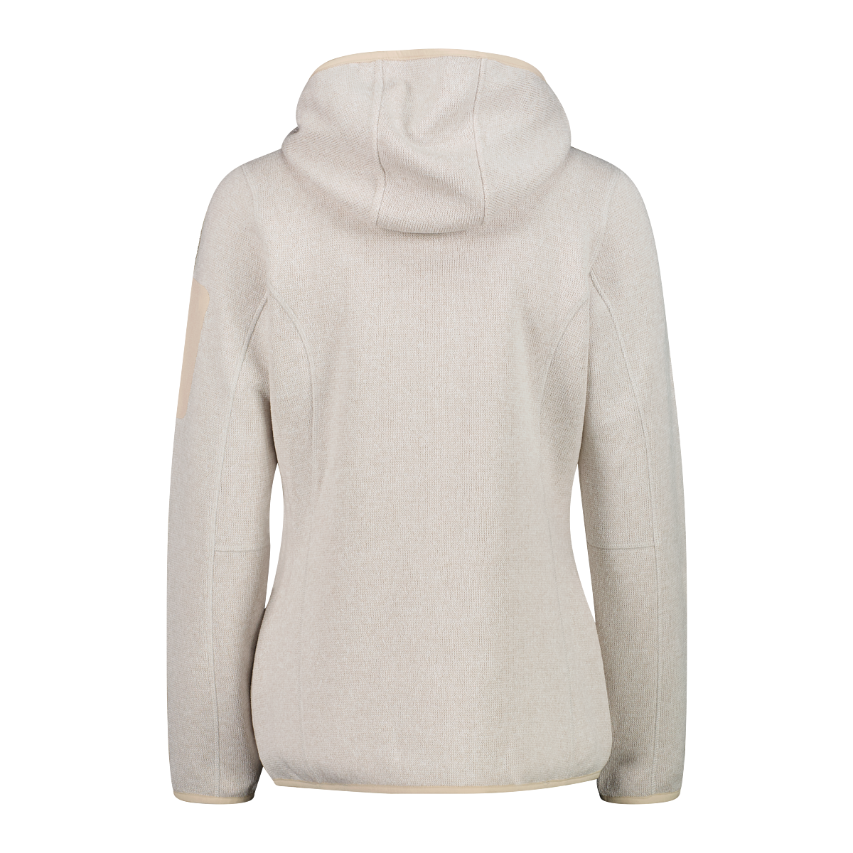 CMP Veste en laine polaire »KNITTED MELANGE HOODY WOMAN HOODY JACKET« mit Kapuze Ünbergangsjacke für Outdoor-Aktivitäten, mit Kapuze, atmungsaktiv