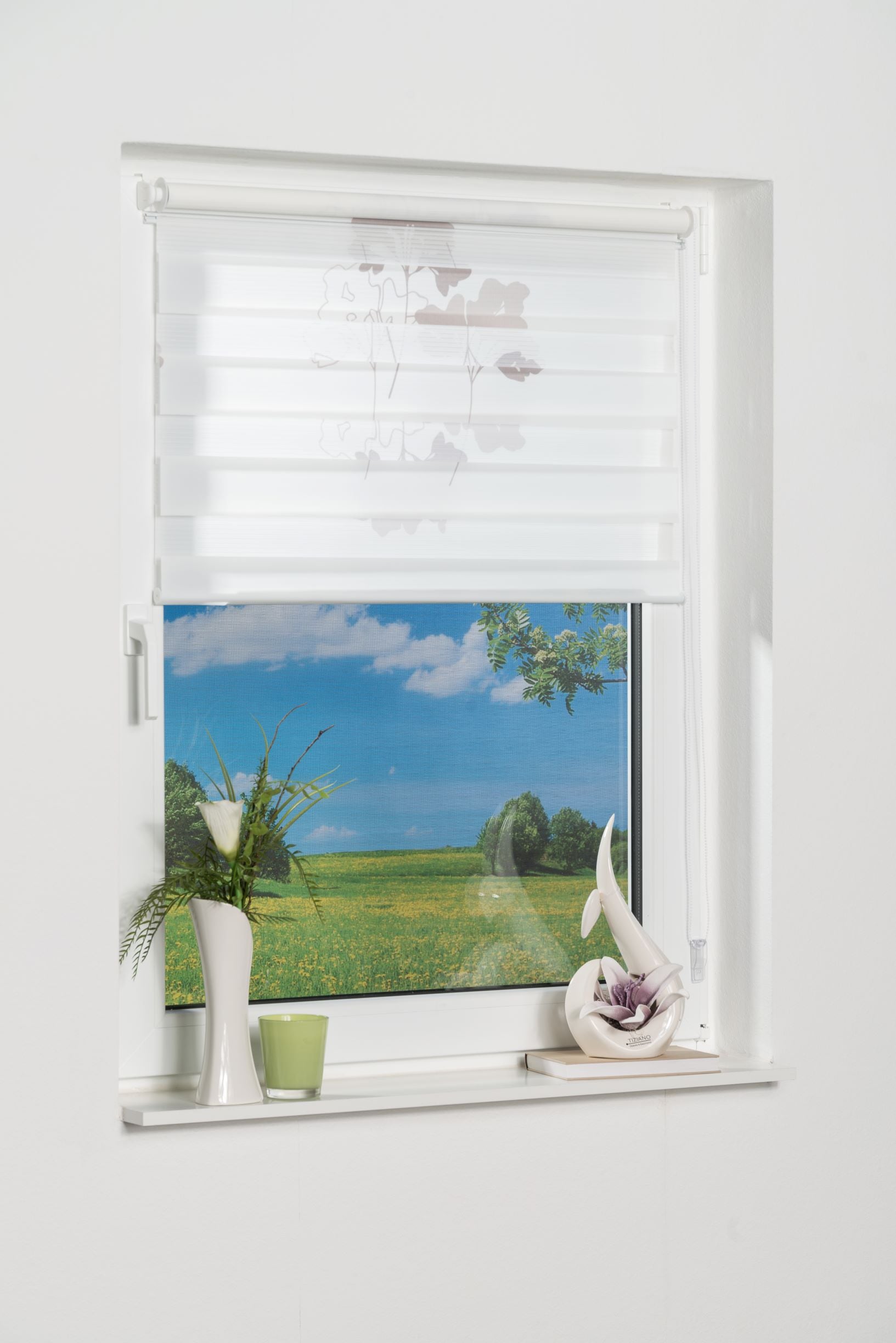 K-HOME Doppelrollo »Delphi« Lichtschutz ohne Bohren im Fixmass