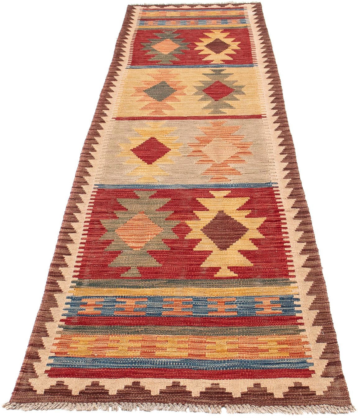 Image of morgenland Läufer »Kelim Maimene Medaillon 301 x 80 cm«, rechteckig, 0,5 mm Höhe, Wendeteppich bei Ackermann Versand Schweiz