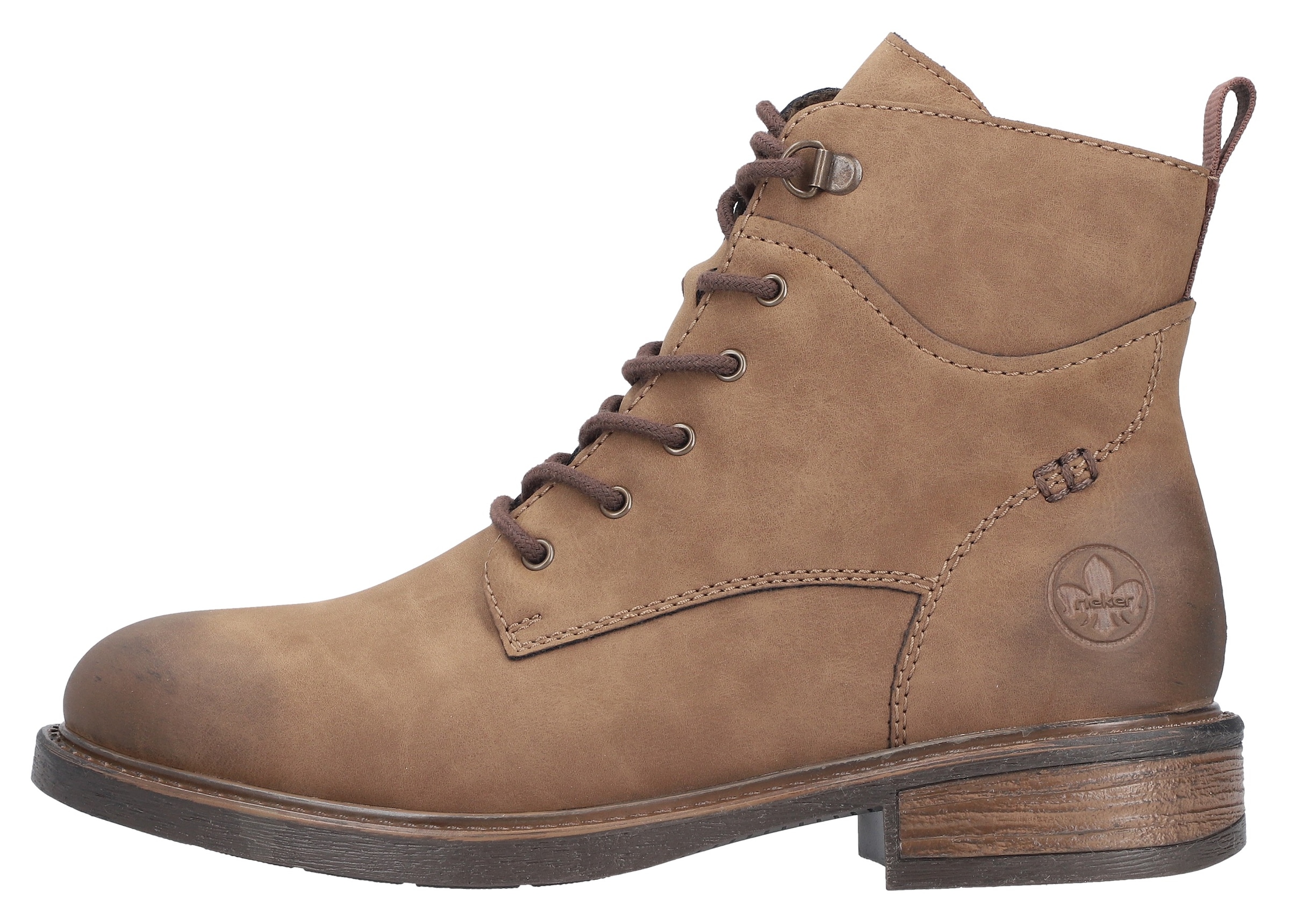 Rieker Schnürstiefelette  Schnürboots, Casual-Boots in aktueller Used-Optik