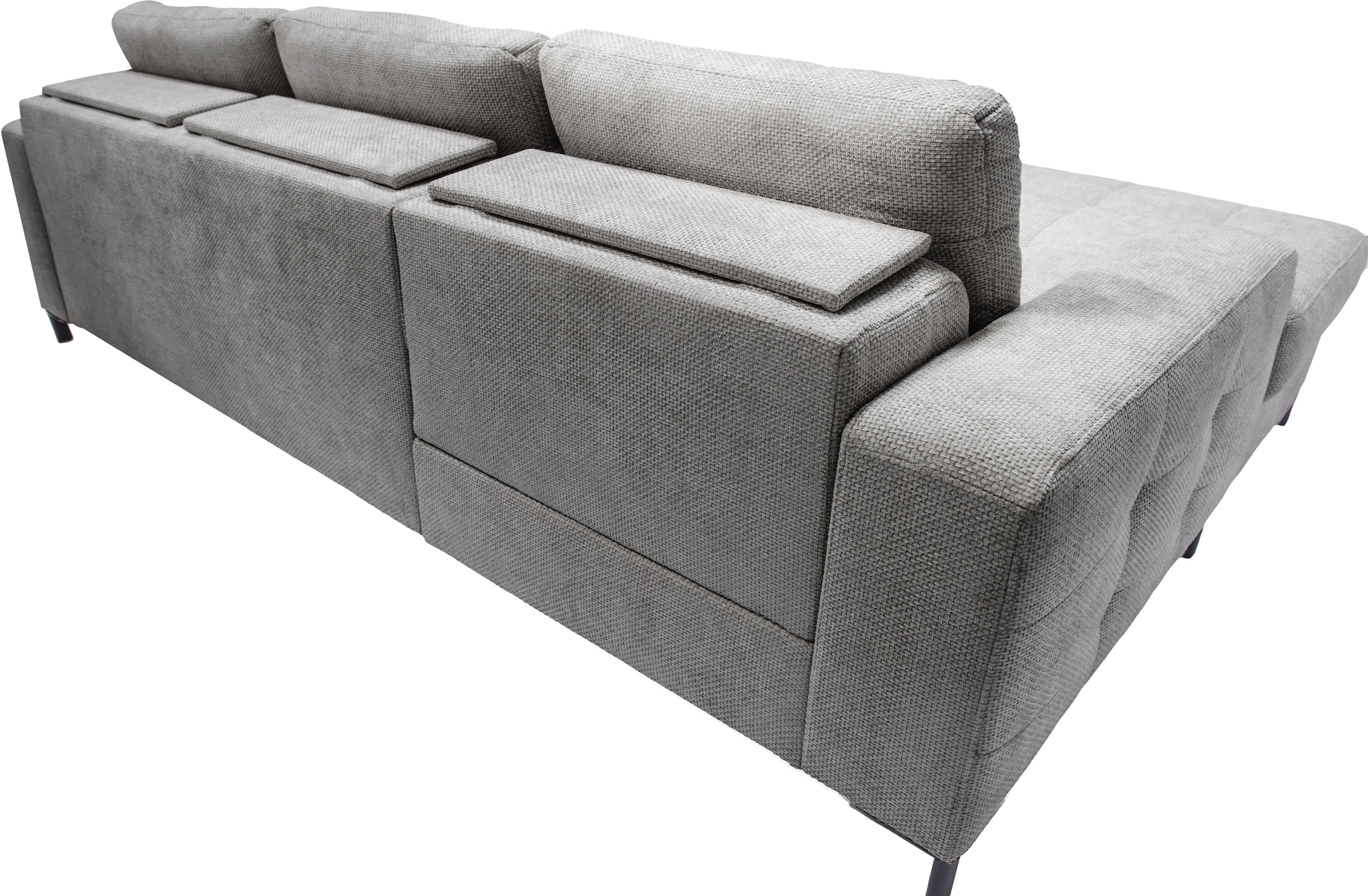 exxpo - sofa fashion Ecksofa »Bonito, mit Rücken- und Sitztiefenverstellung, inkl. Bett & Bettkasten« Sitztiefenverstellung,Höhenverstellung