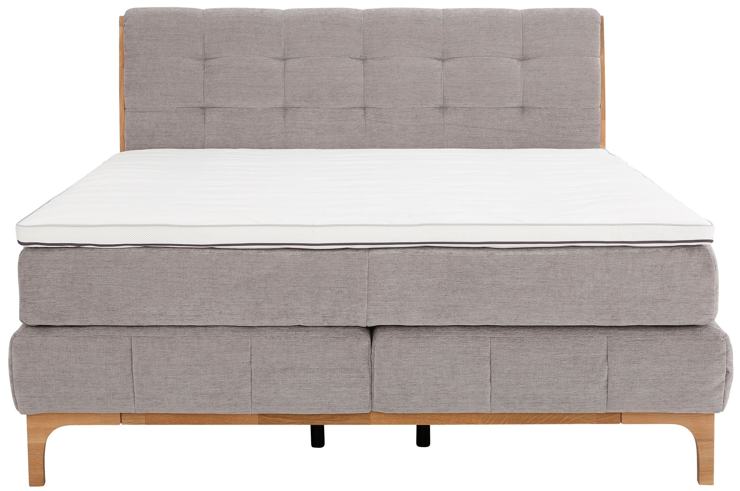 GOODproduct Boxspringbett »Jelle«, (5 St.), zertifizierte, recycelte Bezugsstoffe, verschiedene Ausführungen
