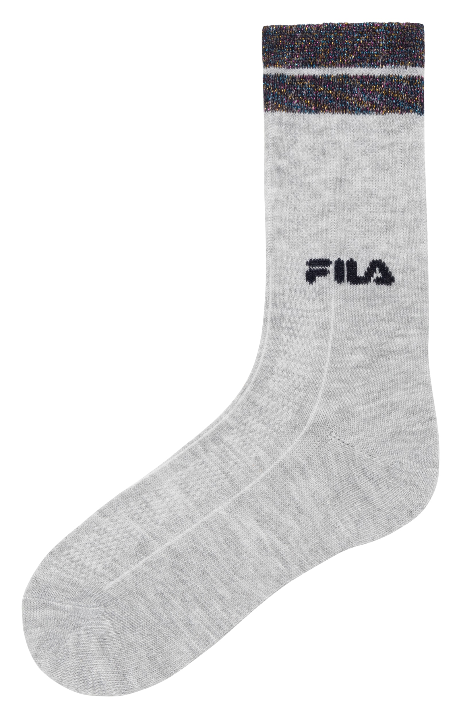 Fila Chaussettes basiques »JUNIOR GIRL NORMAL PLAIN SOCKS« 6 paires,  avec détails contrastés
