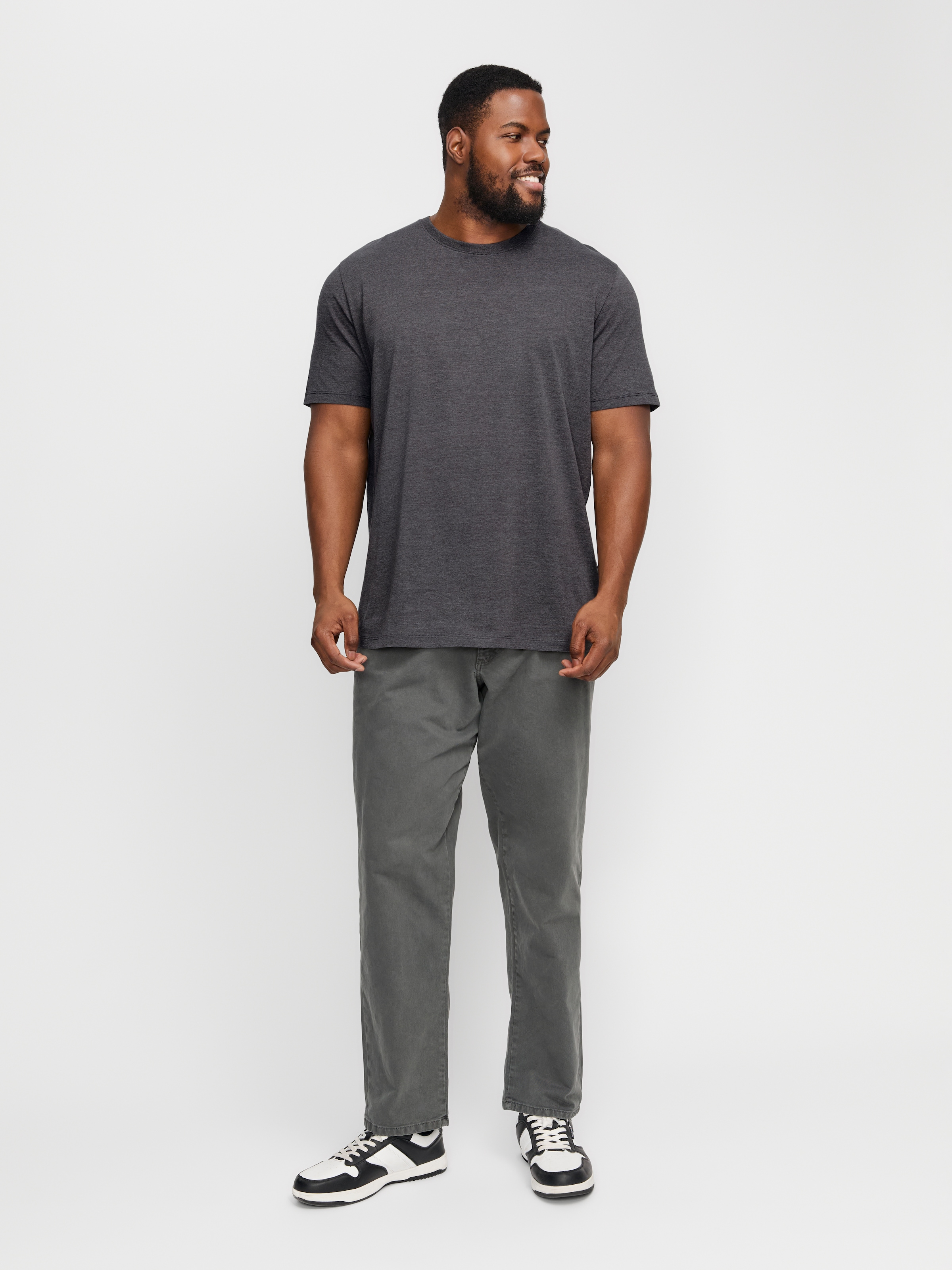 Jack & Jones PlusSize Rundhalsshirt »JJEORGANIC MEL TEE SS O-NECK NOOS PLS«