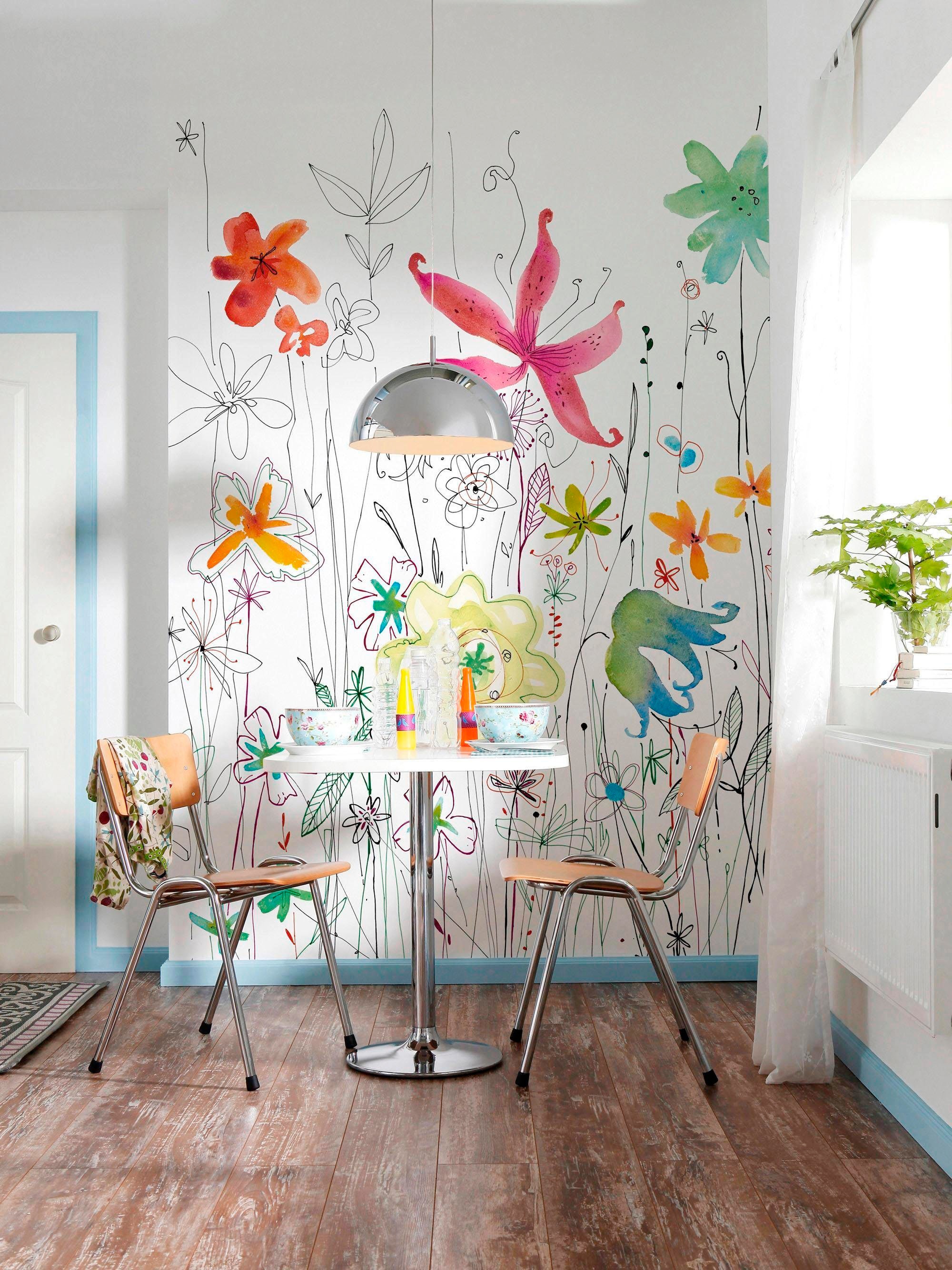 Komar Papier peint intissé »Digitaldruck Vlies -  Joli - Grösse 200 x 270 cm« imprimé Wohnzimmer, Schlafzimmer