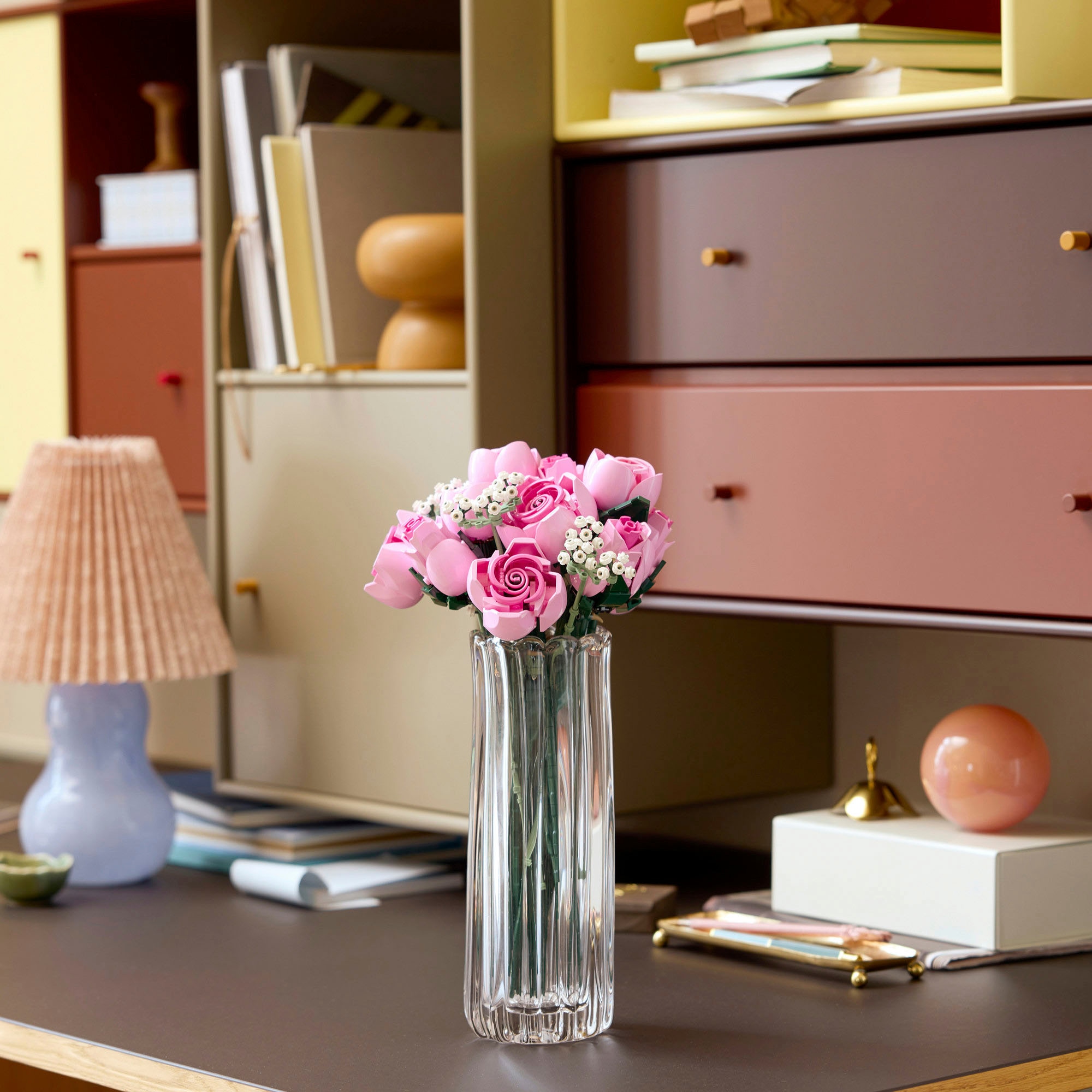 LEGO® Konstruktionsspielsteine »Rosa Rosenstrauss (10374), LEGO Botanicals« Blumen, Made in Europe