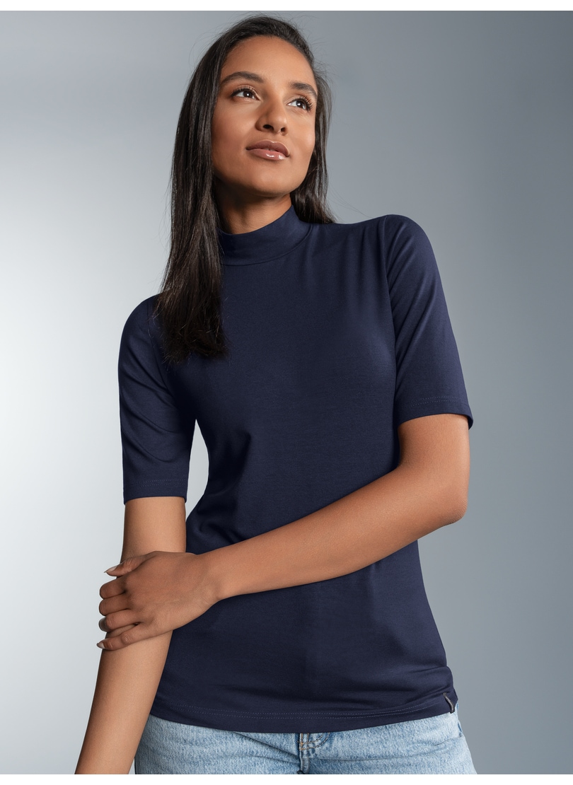 Image of Trigema T-Shirt "TRIGEMA T-Shirt mit elastischem Stehkragen" 1 Stk.