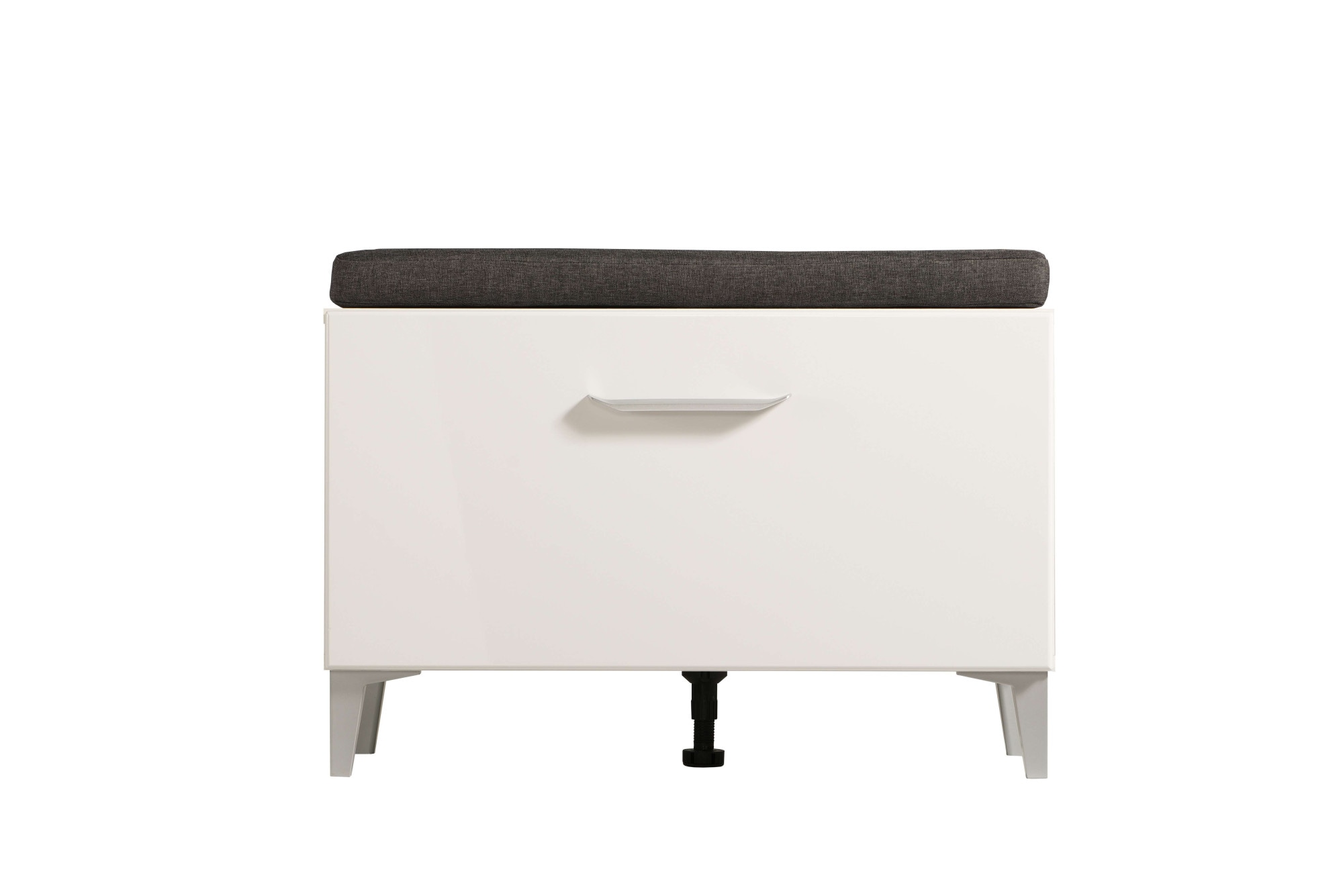 INOSIGN Schuhbank »Como, Schuhschrank, Schuhregal, Schuhtruhe, Breite 75 cm«, mit Sitzkissen und eine Klapptür, in Opaque Weiss