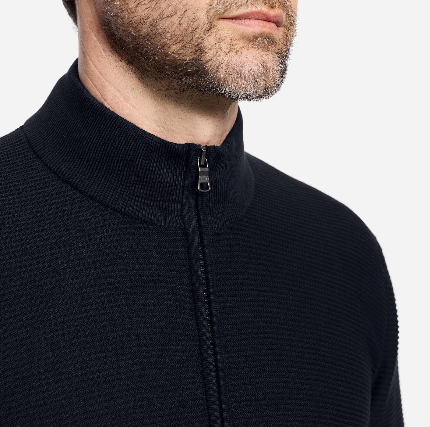 OLYMP Strickjacke Stehkragen, regular fit