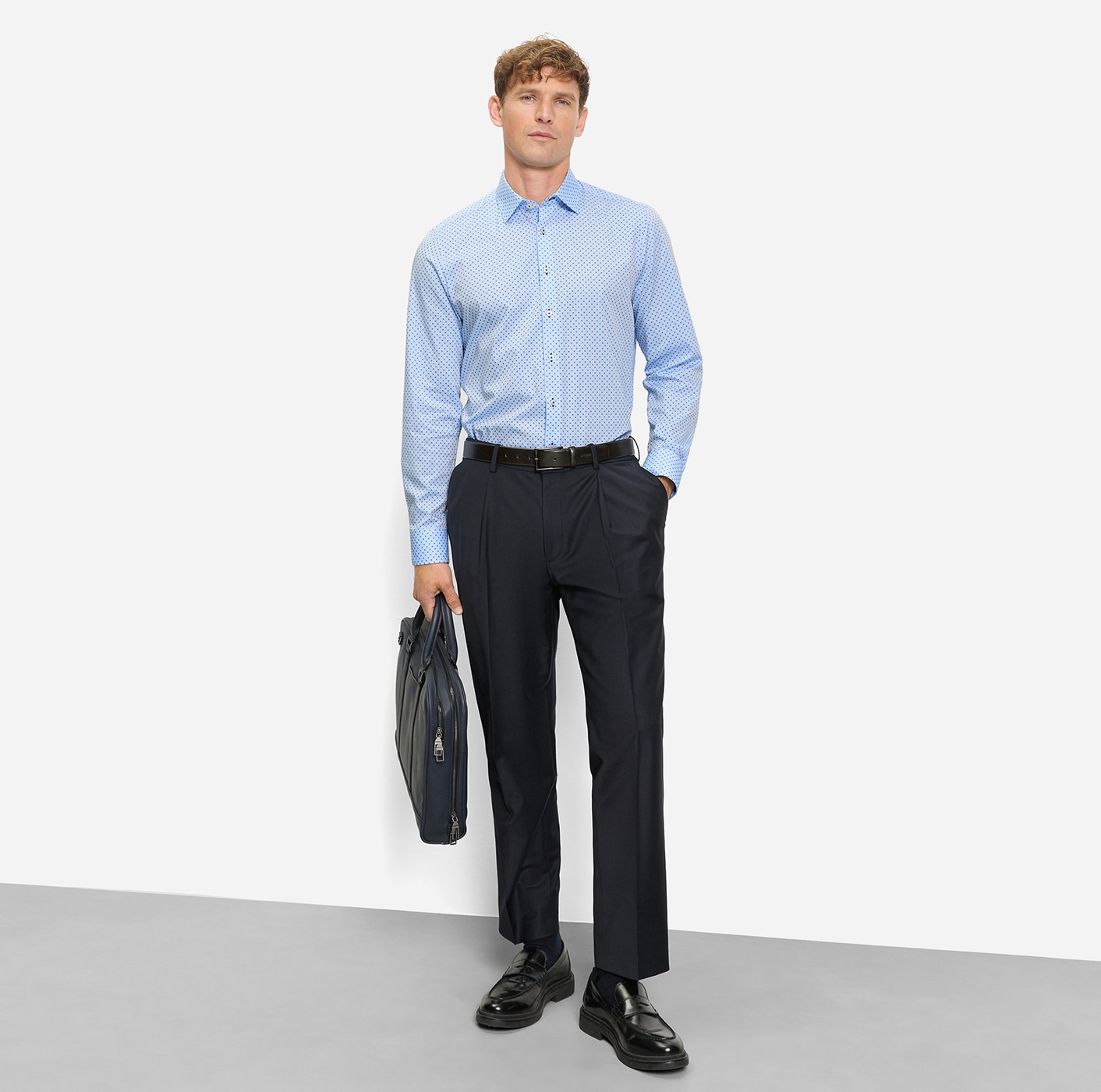 OLYMP Chemise à manches longues »Level Five« Chemise business, coupe body fit, col Kent