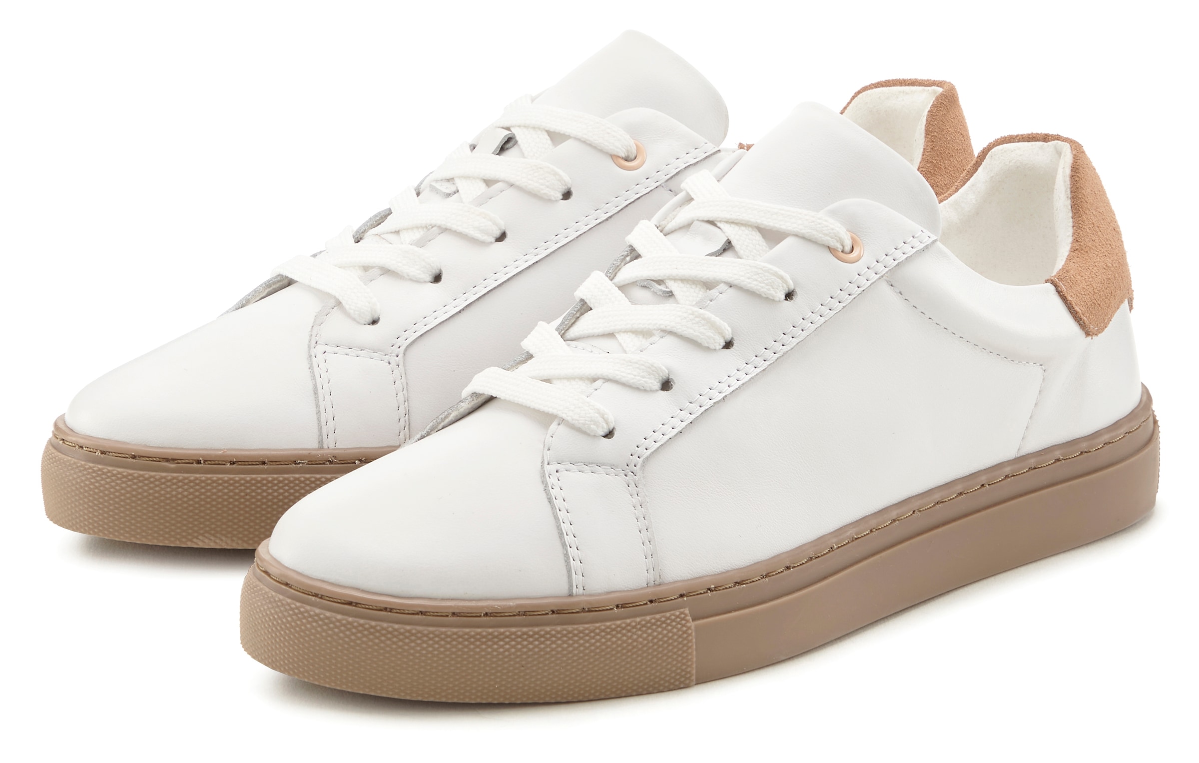 Image of Elbsand Sneaker "Schnürschuh, Freizeitschuh, Lederschuh, Halbschuh, Turnschuh" Ledersneaker, Schnürhalbschuh aus Leder