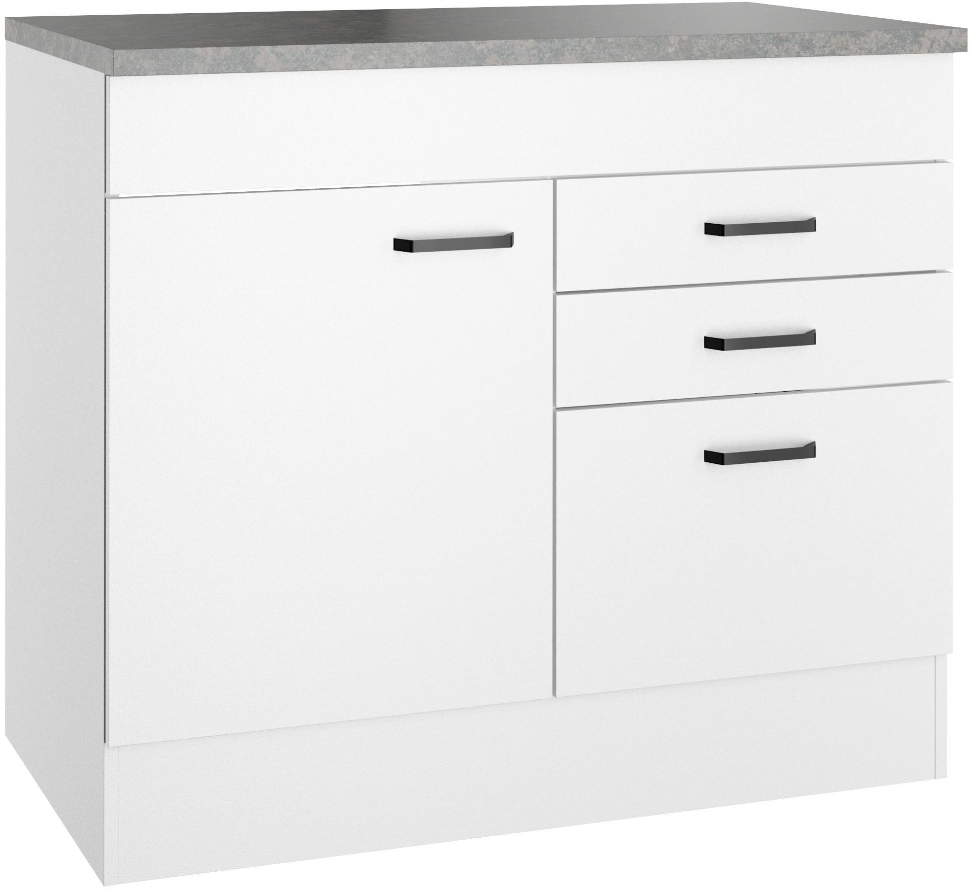 Image of OPTIFIT Spülenschrank "OPTImulti" Breite 100 cm, mit 1 Tür, 2 Schubkästen, 1 Auszug