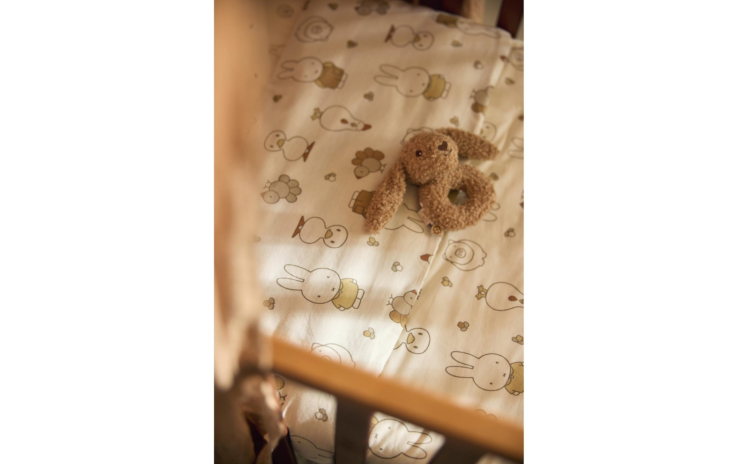 Jollein Linge de lit pour enfants »Miffy Family Farm 100 x 140 cm«
