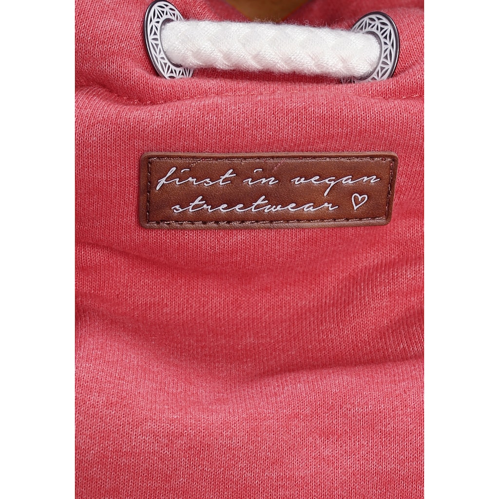 Ragwear Kapuzensweatshirt »TREGA«, kuscheliger Sweater mit Kapuze und Kordelzug
