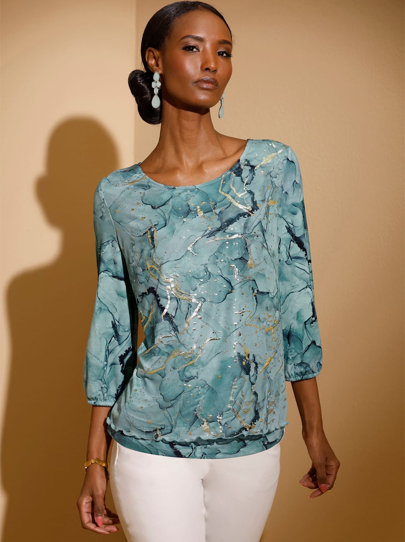 Image of creation L 3/4-Arm-Shirt "Mesh-Shirt" 1 Stk.