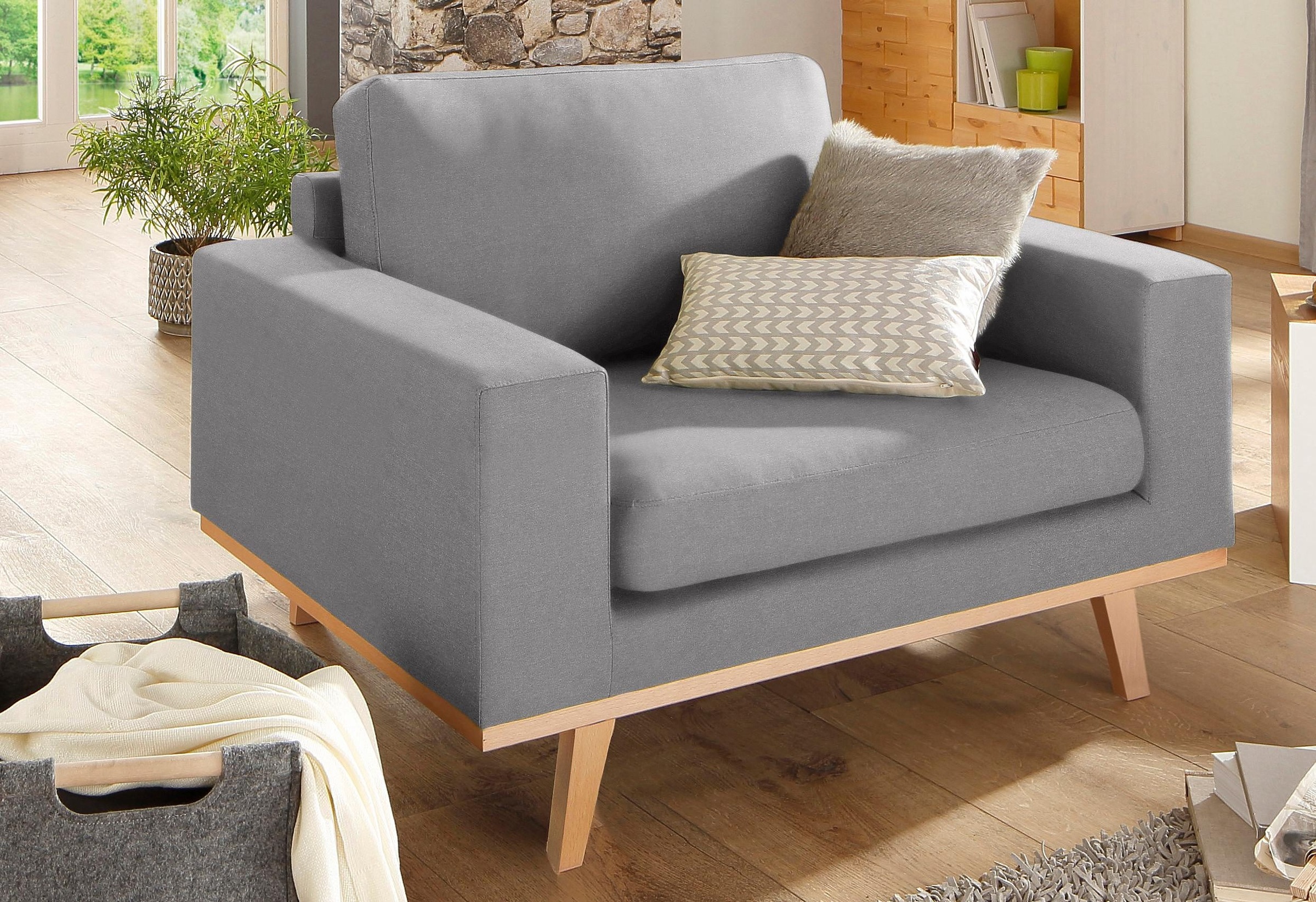 Image of Home affaire Sessel »Torino«, mit Echtholzrahmen; in 3 Bezugsqualitäten bei Ackermann Versand Schweiz