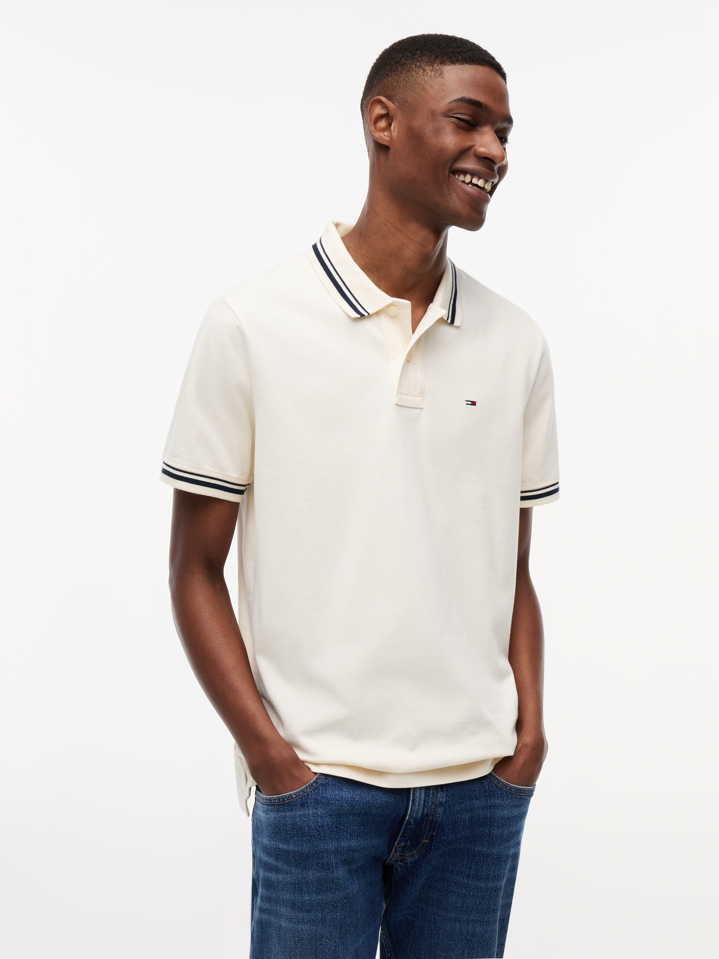 Image of Tommy Jeans Poloshirt "TJM REGULAR TIPPED" Regular fit mit Polokragen
