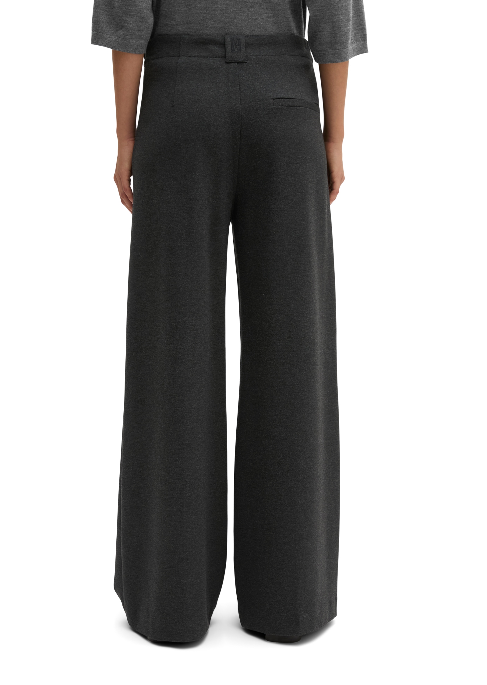 Marc O'Polo Jerseyhose  Model Margo wide aus kompaktem Interlockjersey
