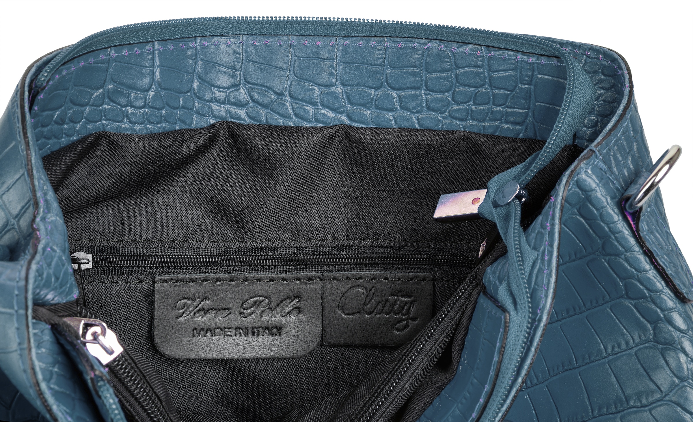 Cluty Sac à bandoulière echt Leder, Made in Italy