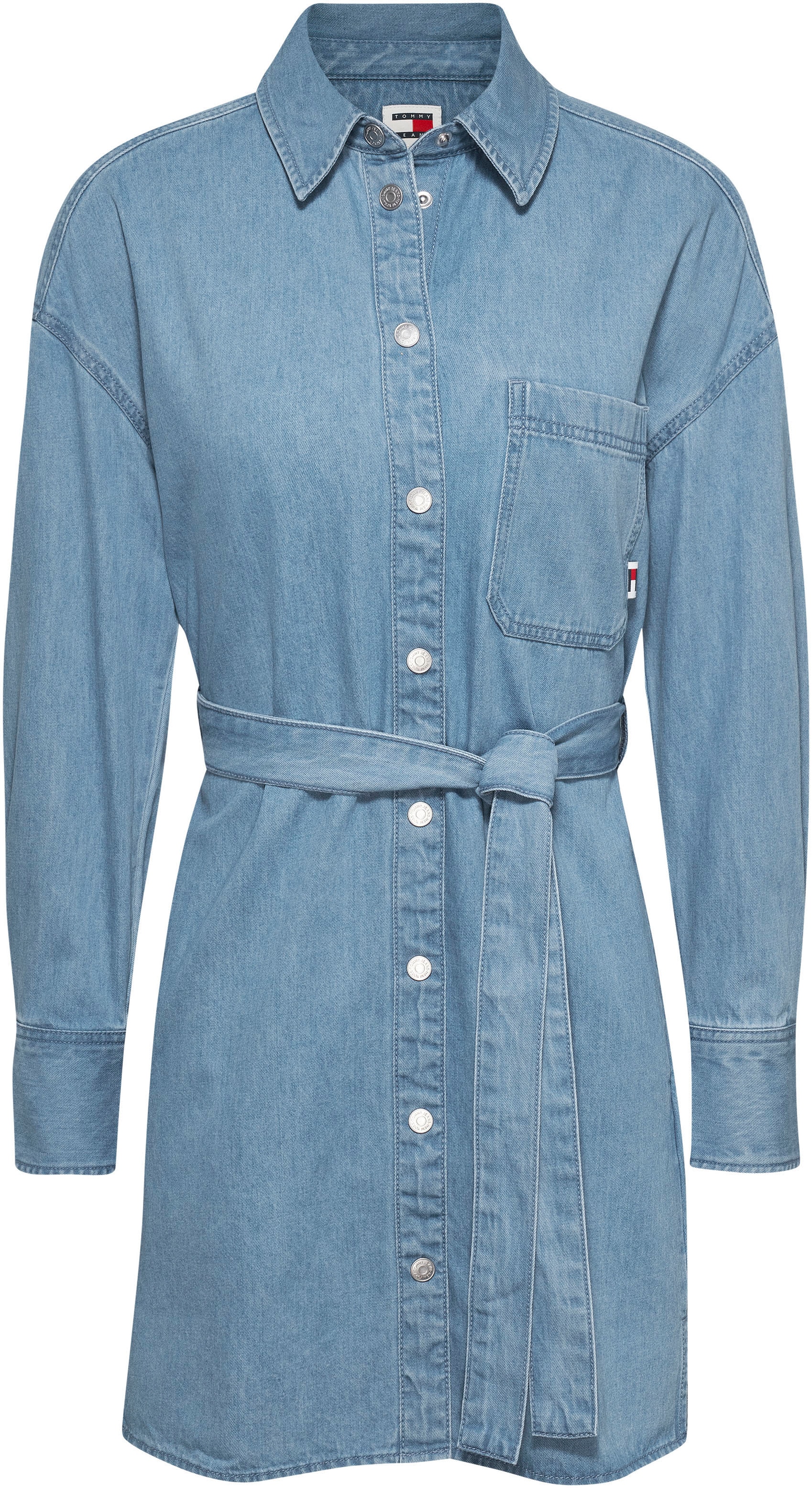 Jeanskleid »TJW BELTED DENIM SHIRT DRESS EXT«, mit Markenlabel