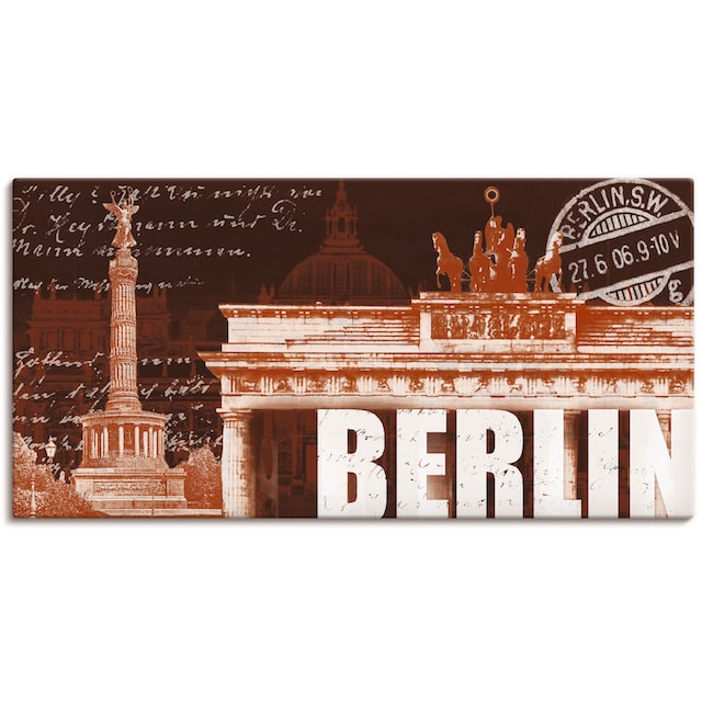 Artland Wandbild »Berlin Collage«, Berlin, (1 St.), als Alubild,  Leinwandbild, Wandaufkleber oder Poster in versch. Grössen jetzt kaufen