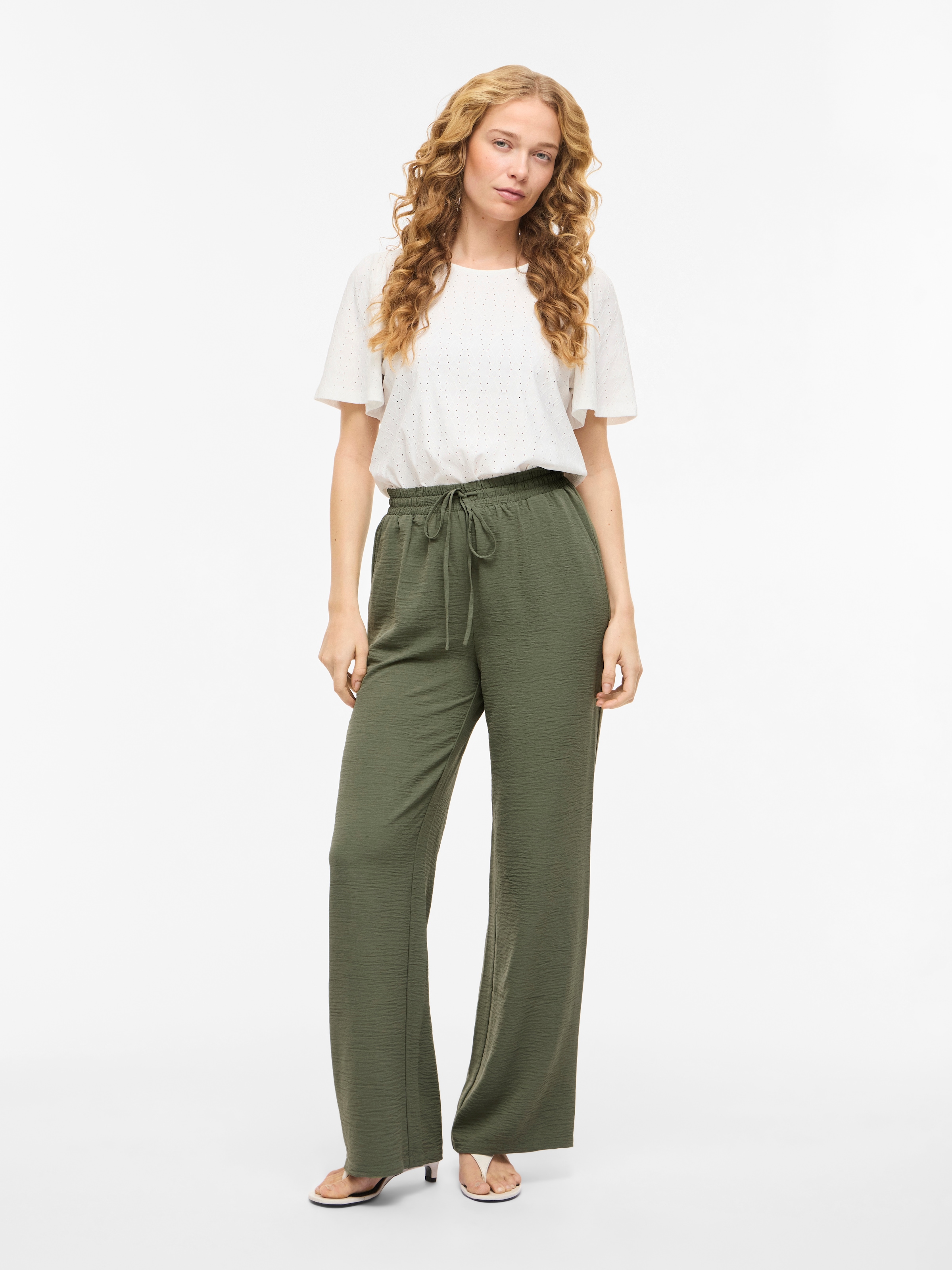 Vila Pantalon à enfiler »VIJOSA HW WIDE PANTS - NOOS«  Pantalon d'été