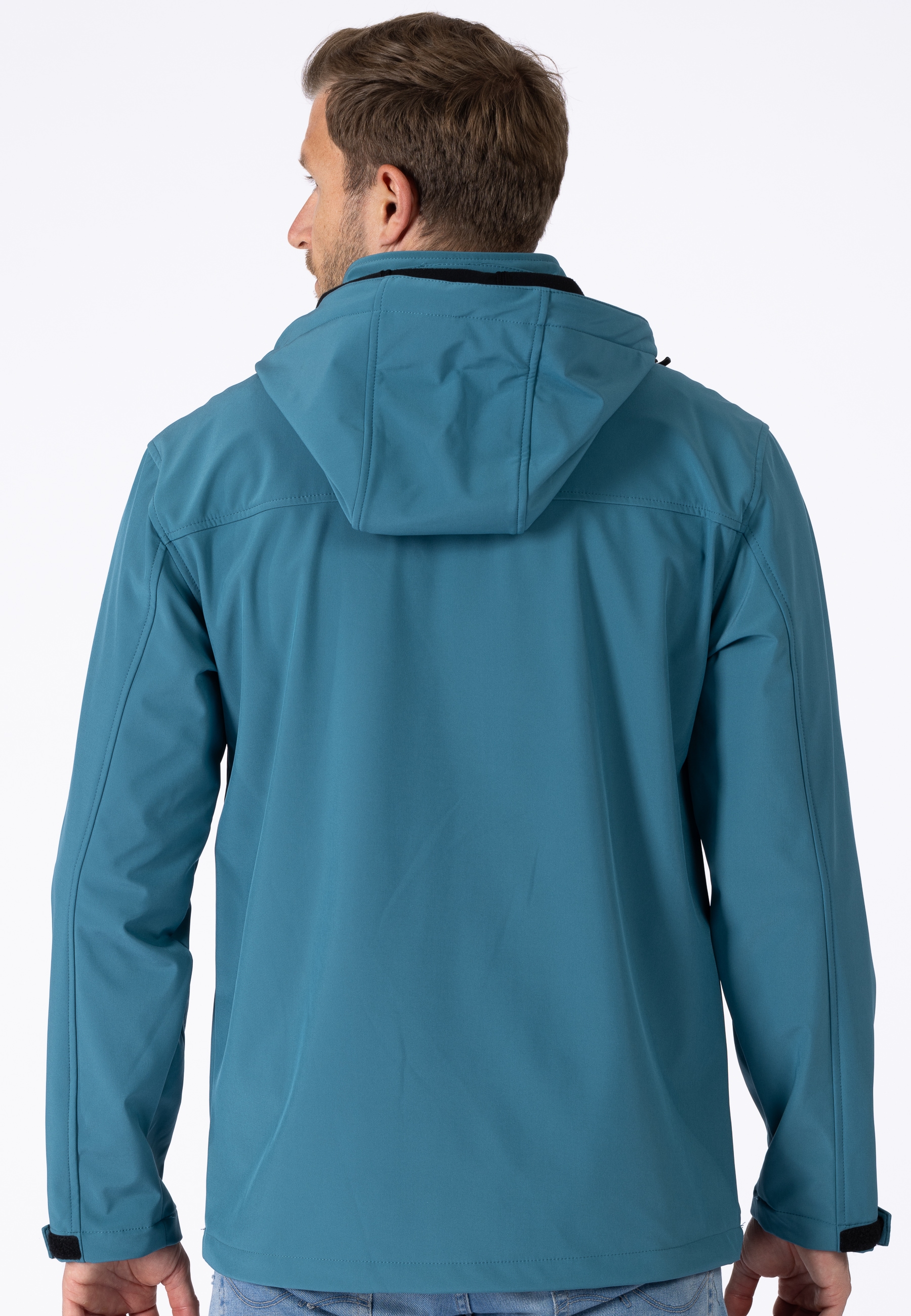 LPO Softshelljacke »Softshelljacke Melvin« mit Kapuze abnehmbare, verstellbare Kapuze