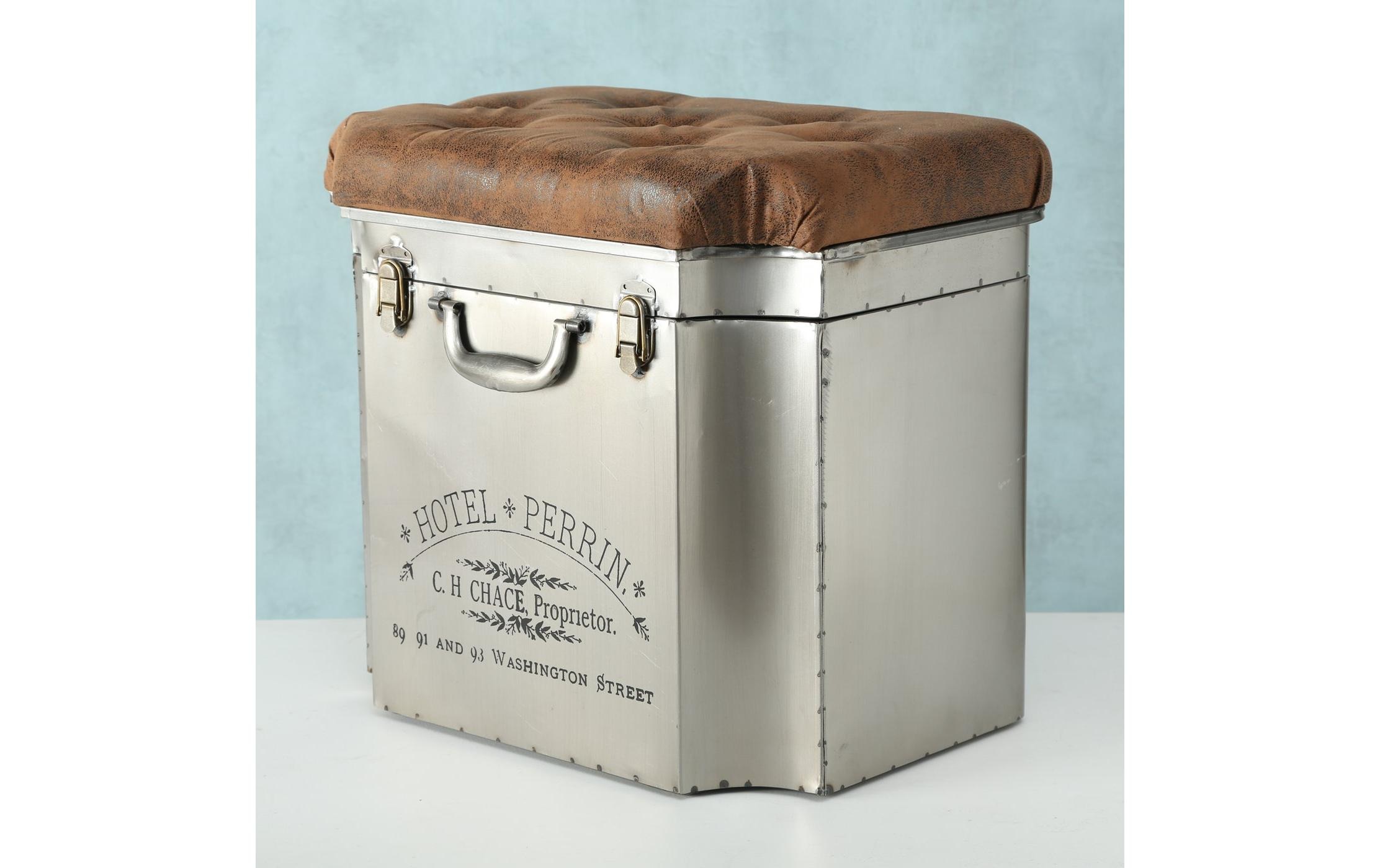 BOLTZE Hocker »Kinley Eisen, Polyurethan, Mehrfarbig«